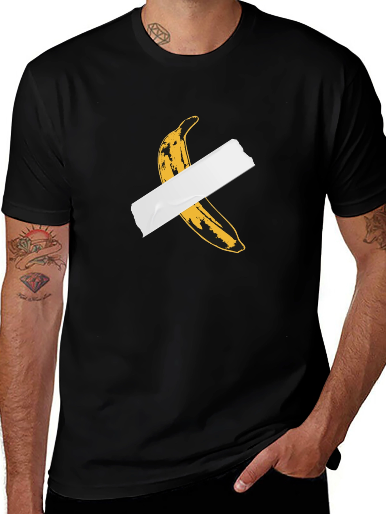 Variant 2 of Banana Duct Tape T-Shirt: Quirky & Cool