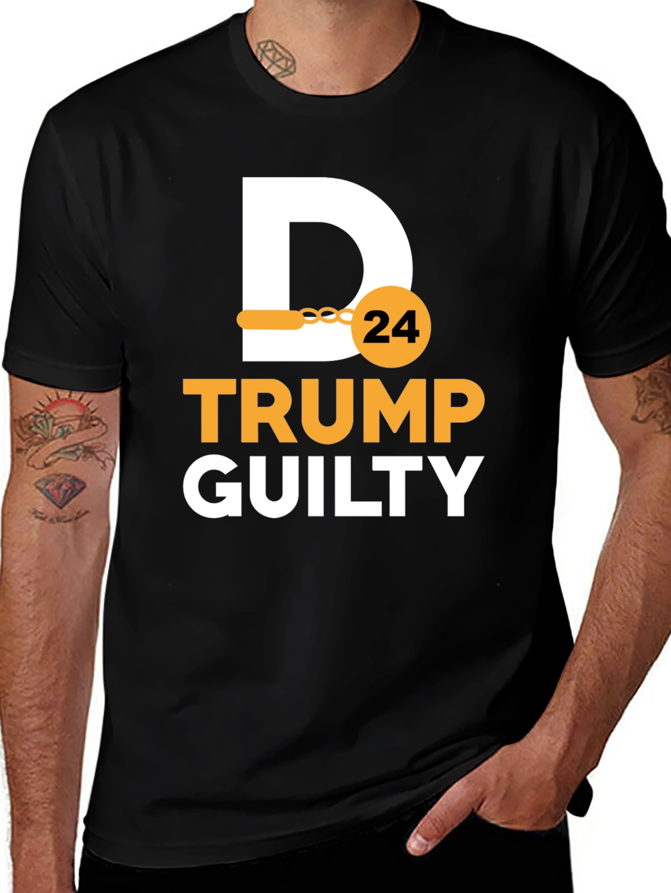 Variant 6 of Trump Guilty T-Shirt - Justice Design