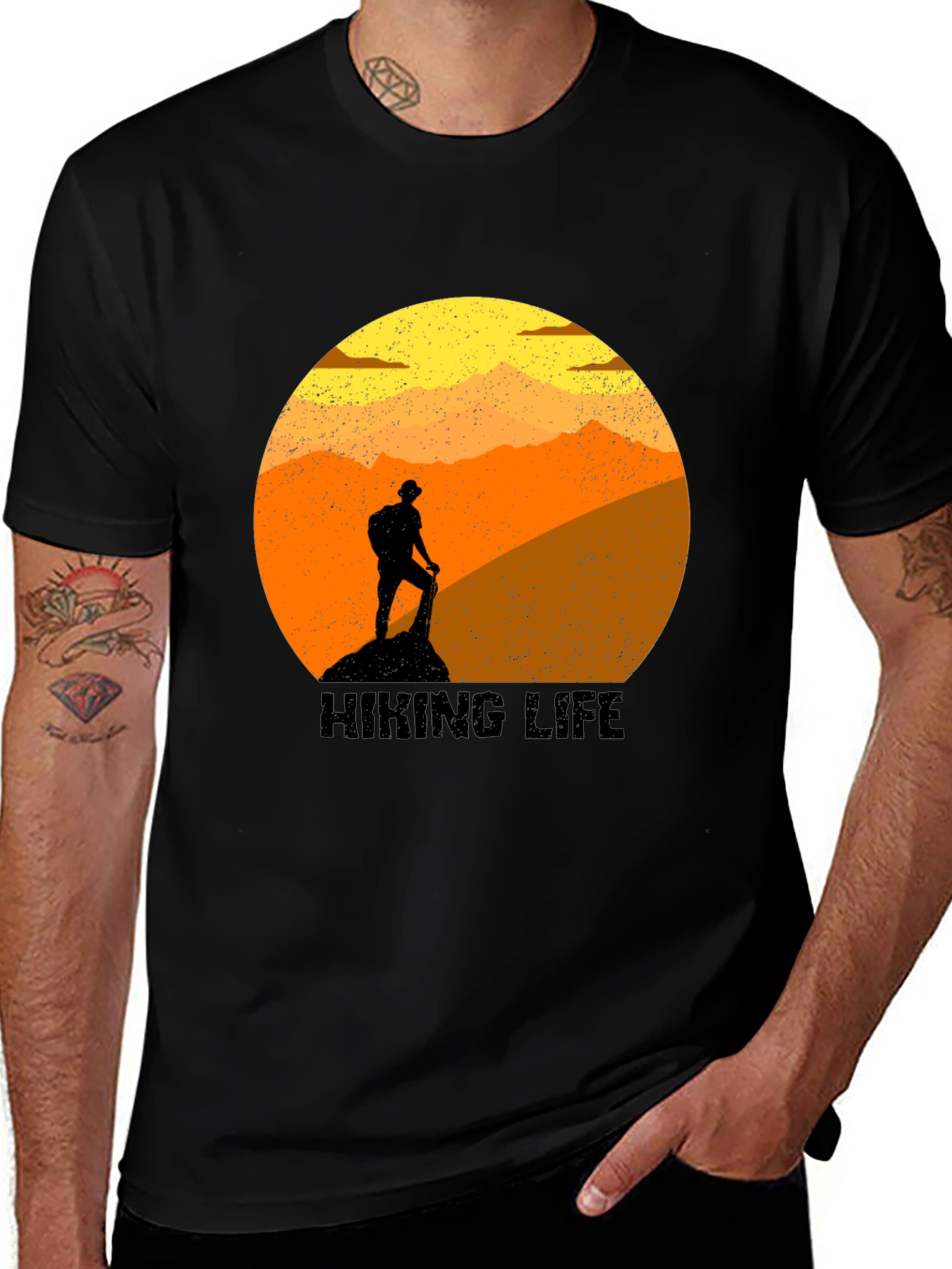 Variant 14 of Hiking Life Graphic Tee - Adventure Shirt