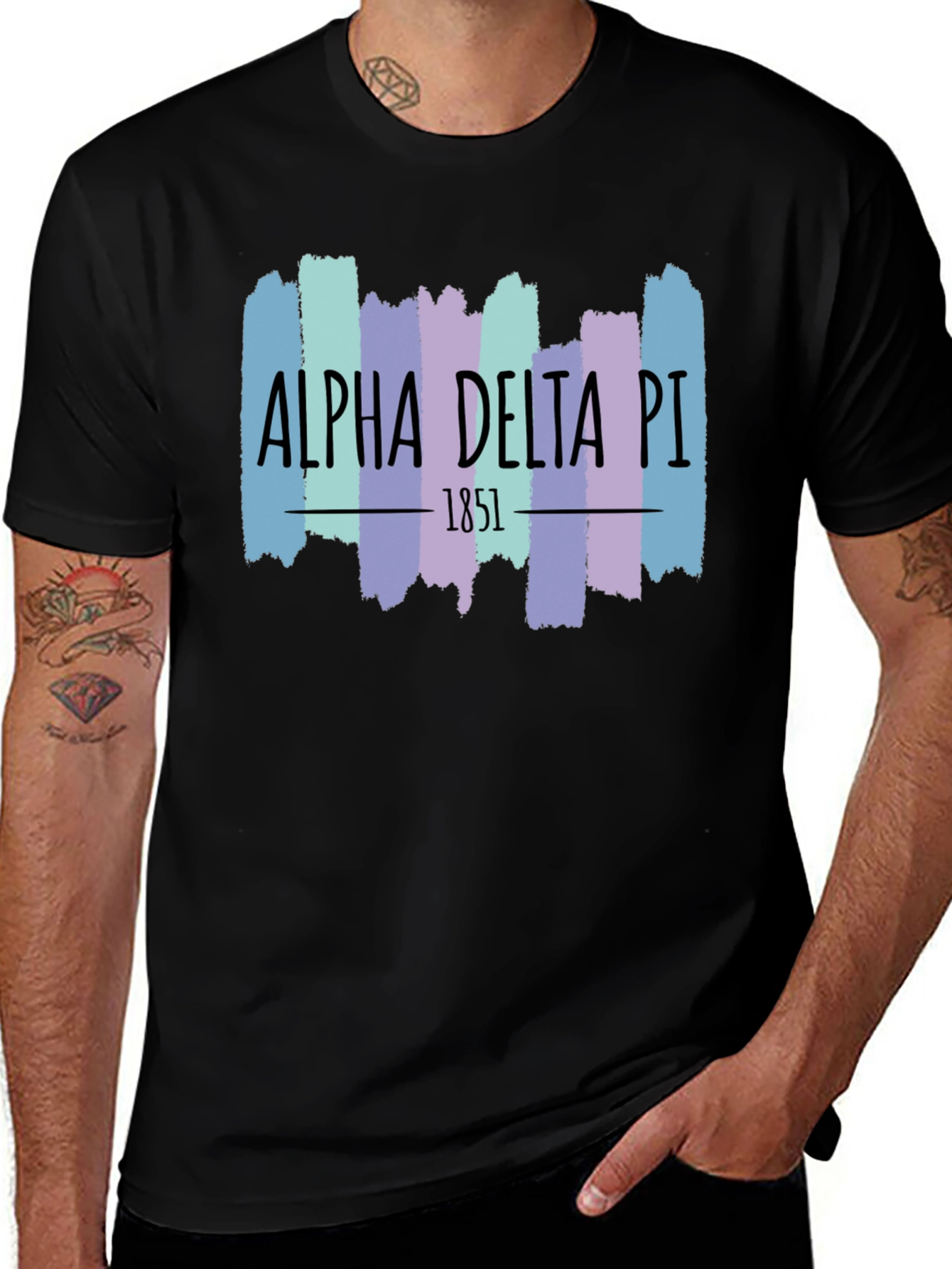 Alpha Delta Pi Brushstroke T-Shirt - Sorority Pride