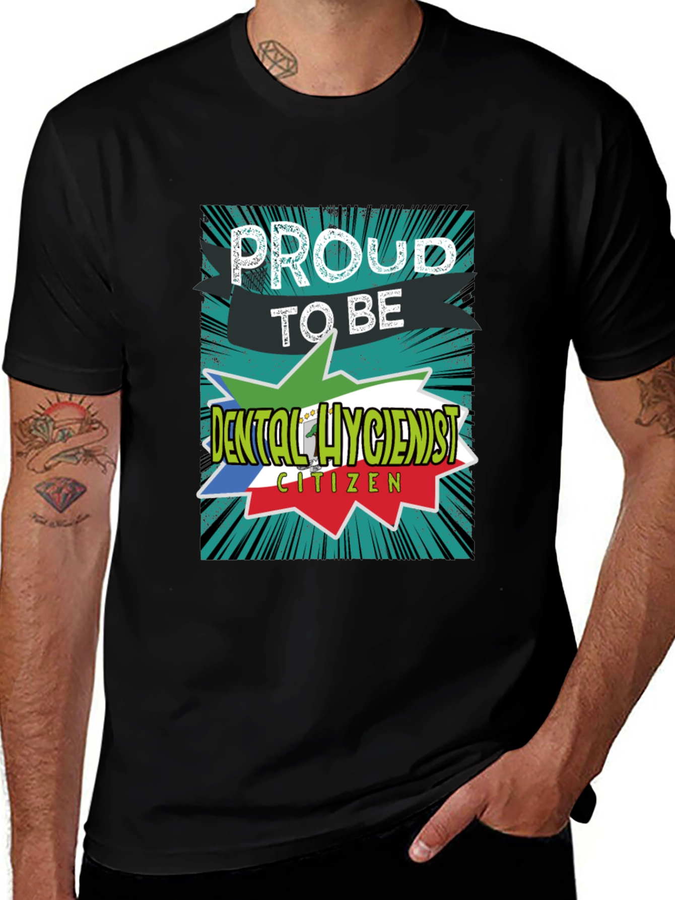 Variant 6 of Proud Dental Hygienist Citizen Graphic T-Shirt