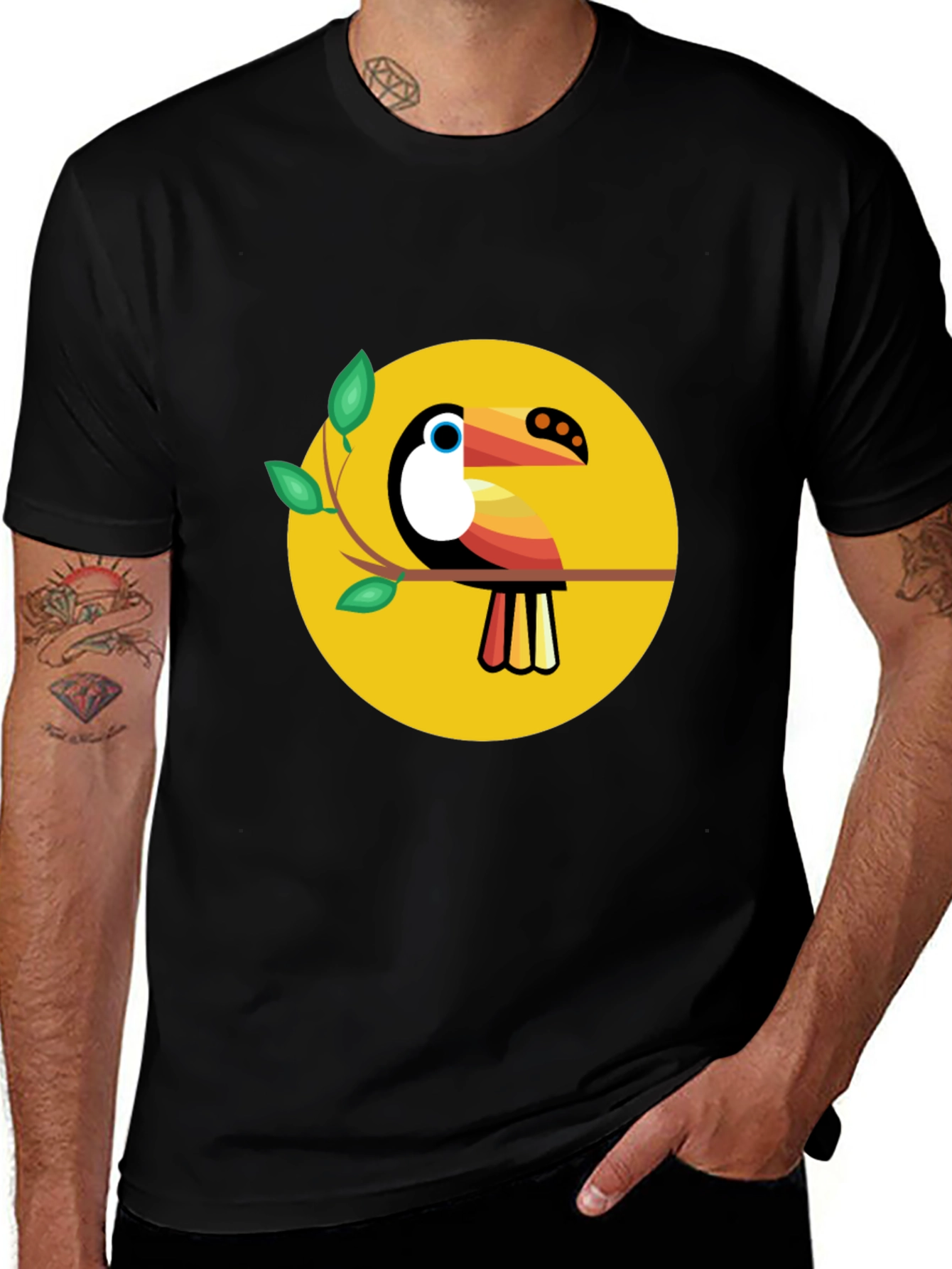Variant 14 of Toucan Graphic Tee - Tropical Bird Design