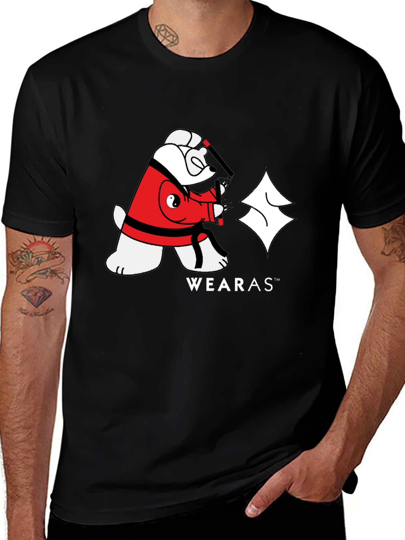 Variant 23 of Karate Bear Graphic Tee