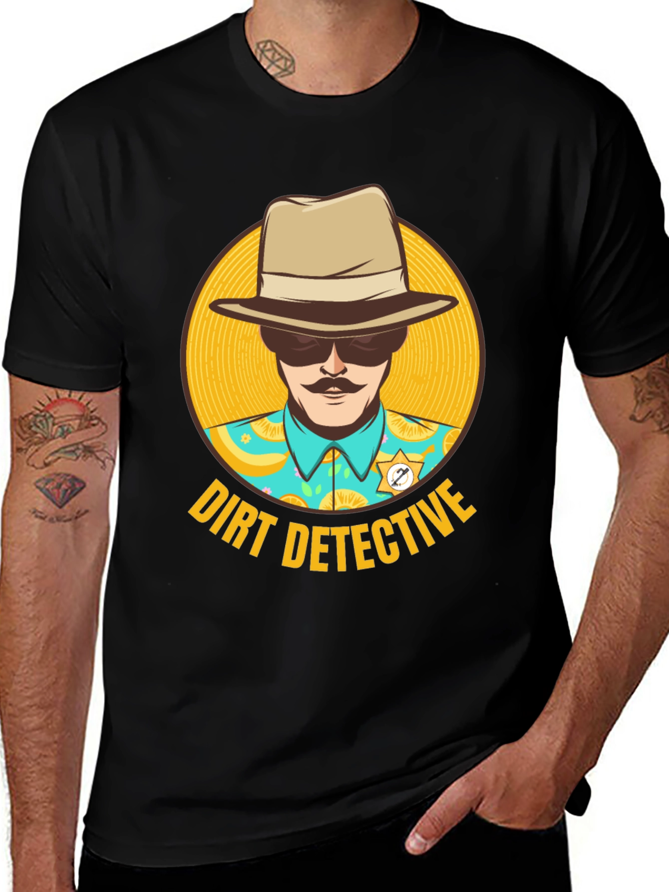 Dirt Detective T-Shirt - Novelty Graphic Tee