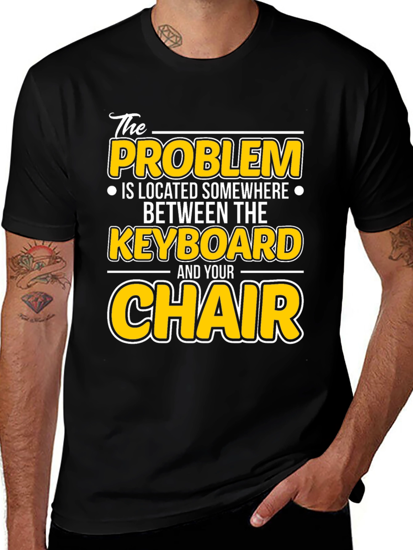 Variant 20 of Problem Between Keyboard and Chair Graphic T-Shirt