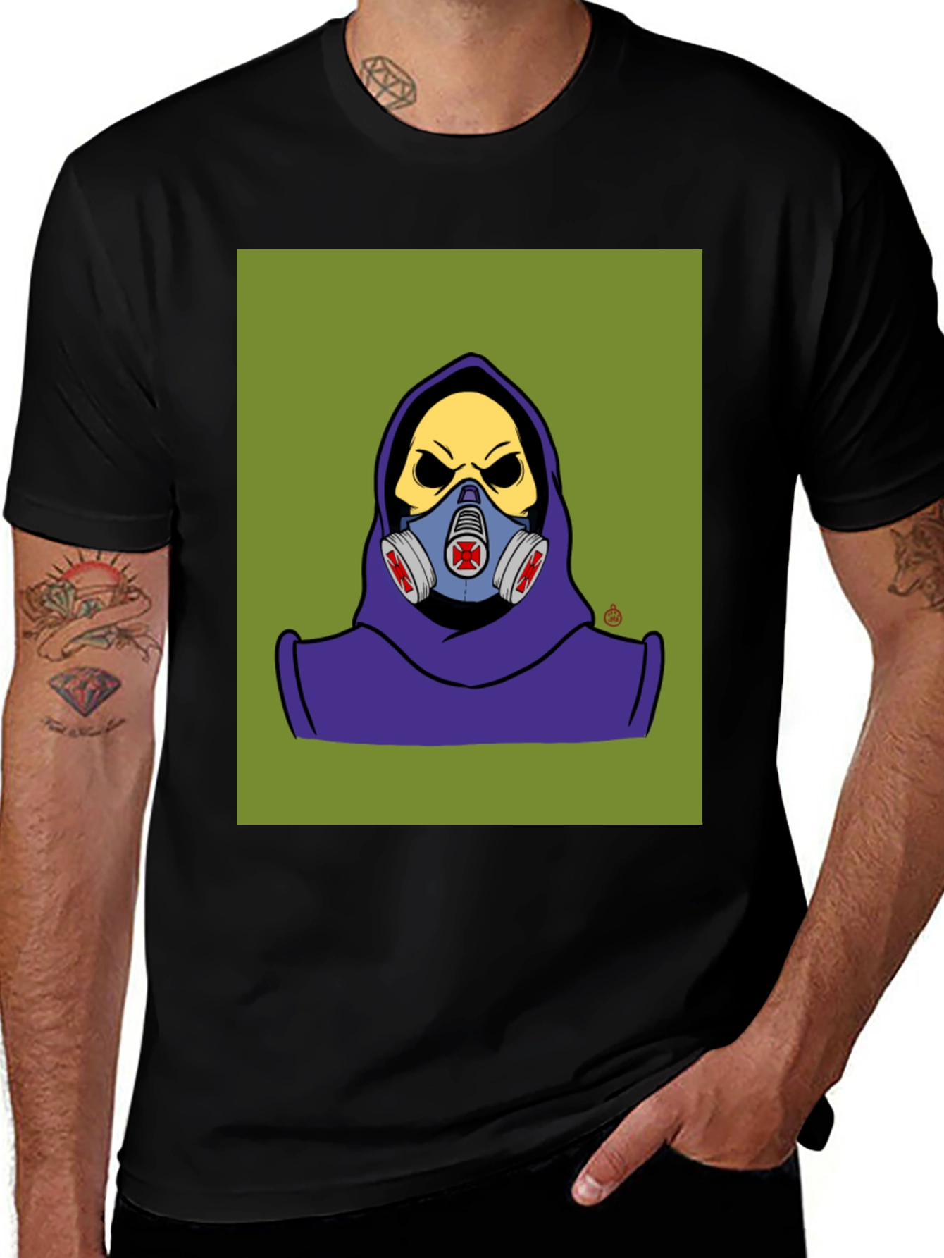 Variant 16 of M.O.T.U. Skeletor Gas Mask Graphic Tee