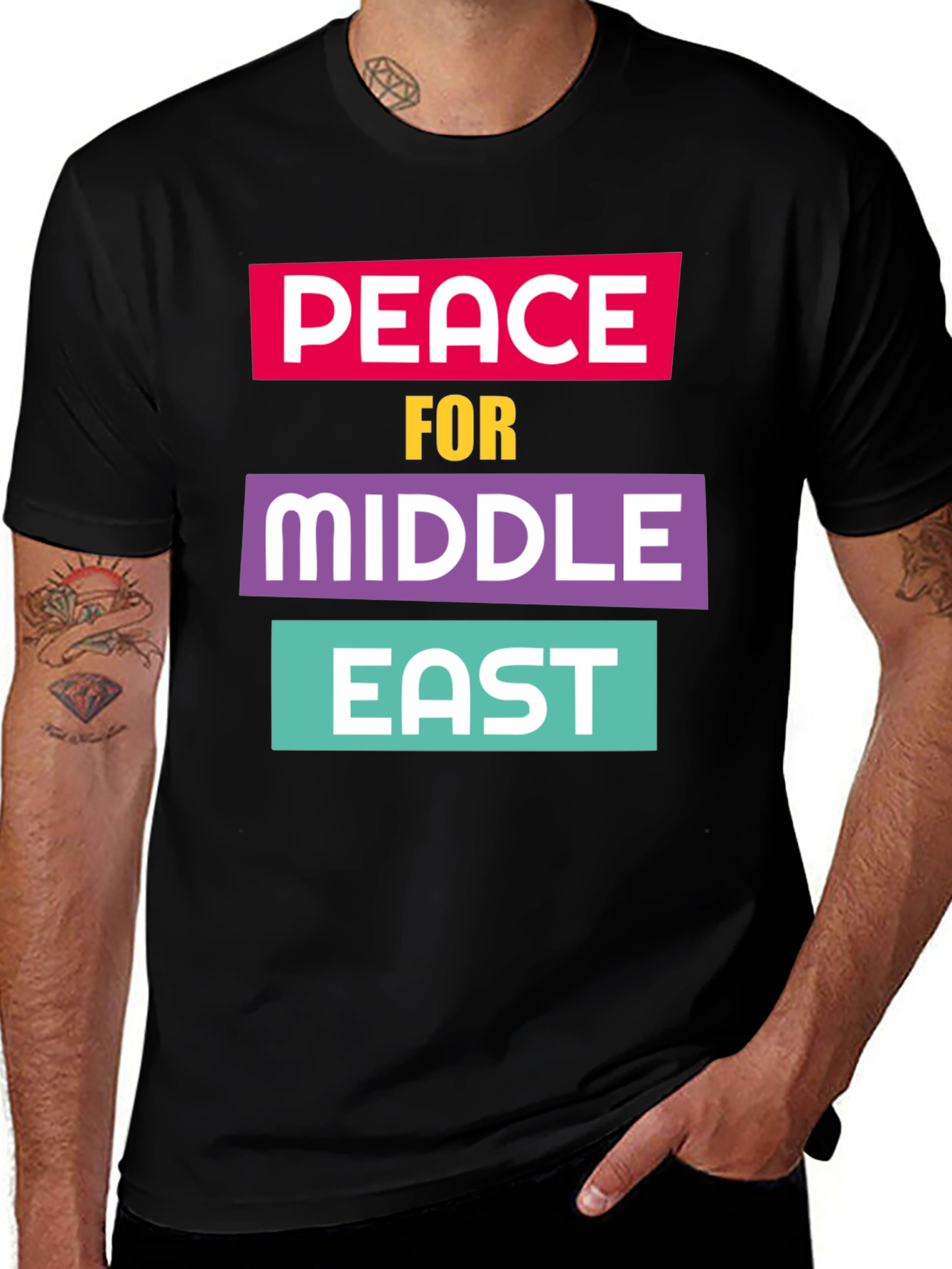 Variant 11 of Peace for Middle East Graphic T-Shirt