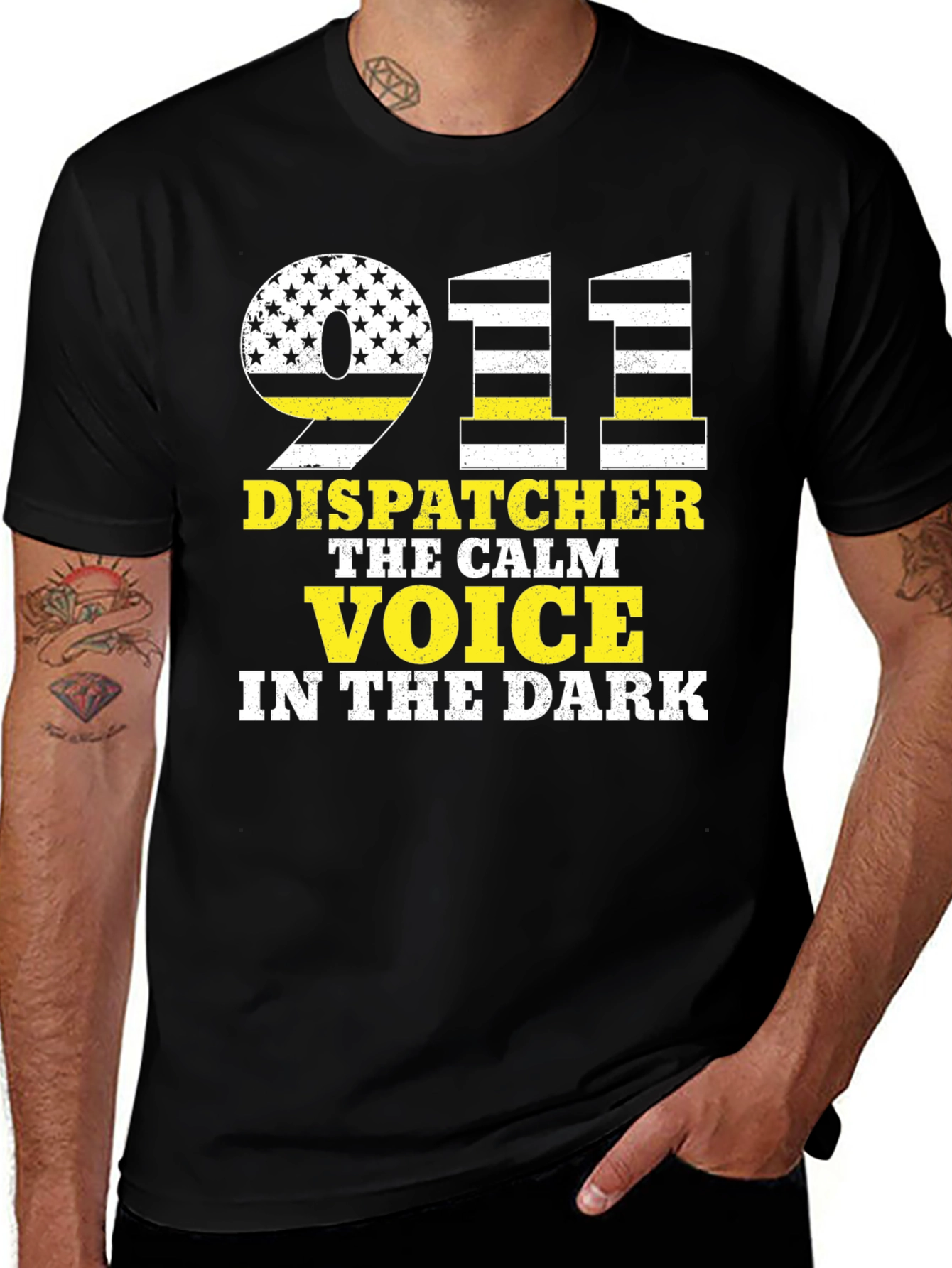 911 Dispatcher T-Shirt - Calm Voice in the Dark
