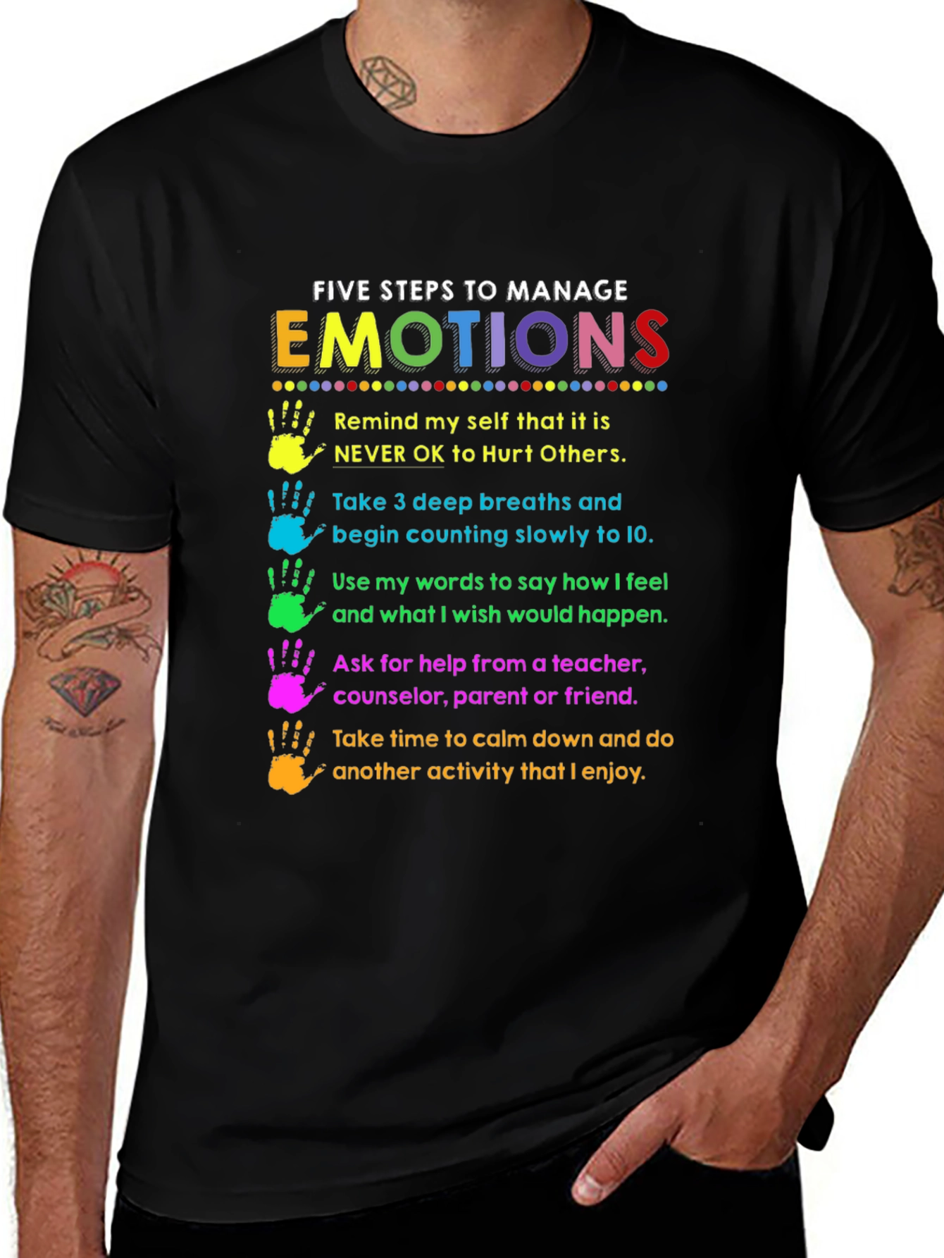 Variant 17 of Emotions Management T-Shirt