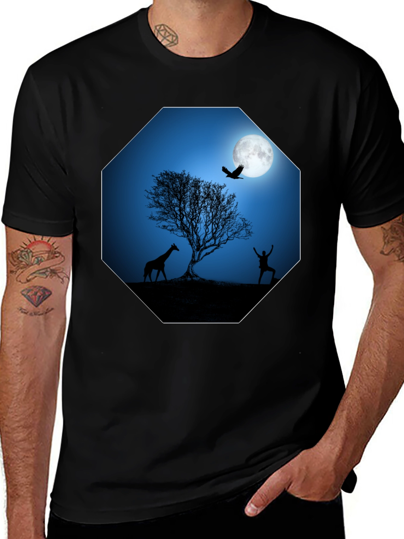 Variant 5 of Moonlit Silhouette Tee