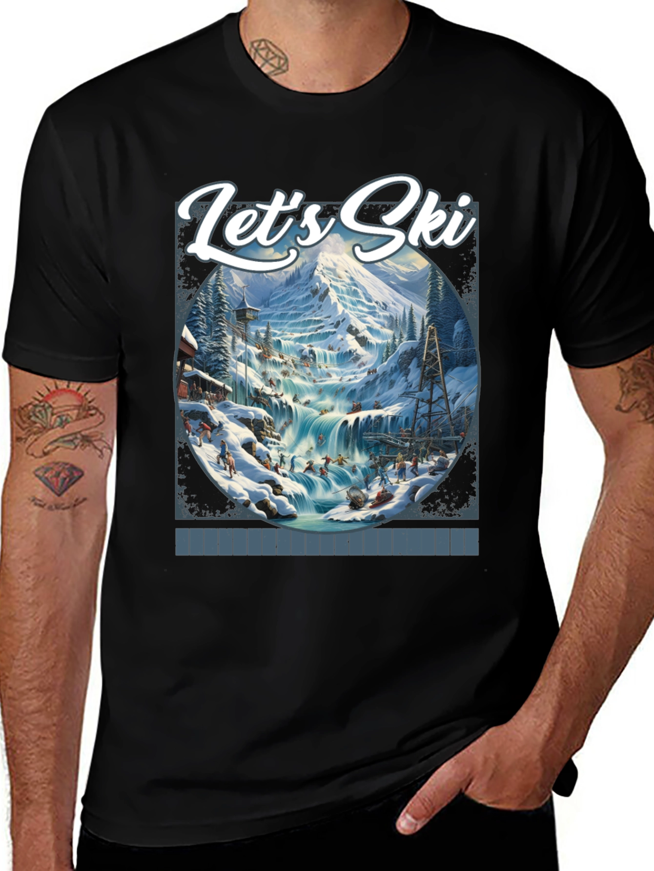Variant 3 of Let's Ski Graphic T-Shirt