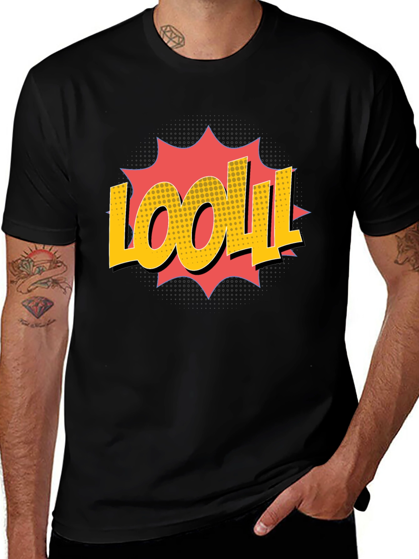 Variant 27 of Comic 'LOOLL' Black T-Shirt