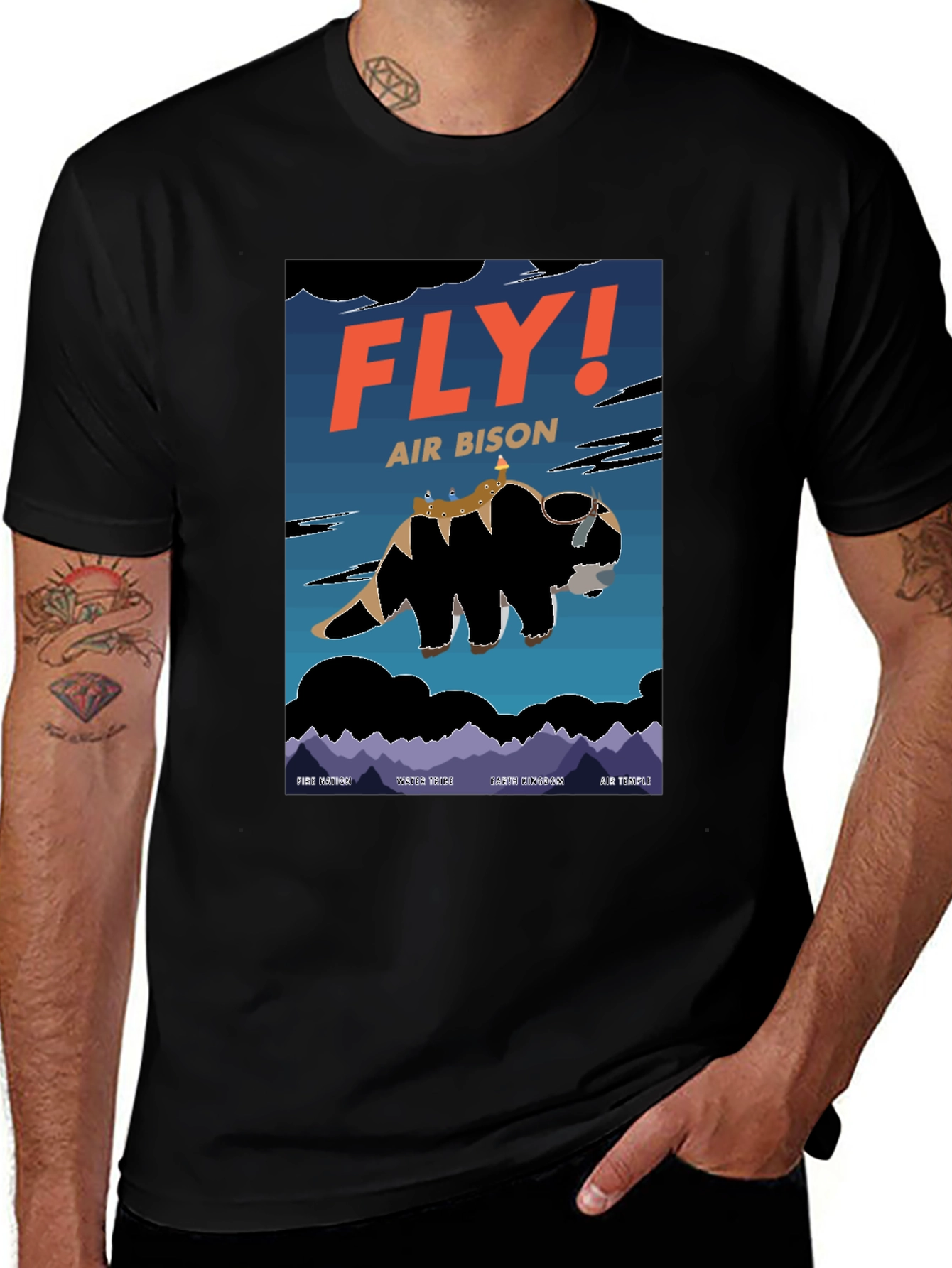 Fly! Air Bison T-Shirt - Avatar Inspired Design