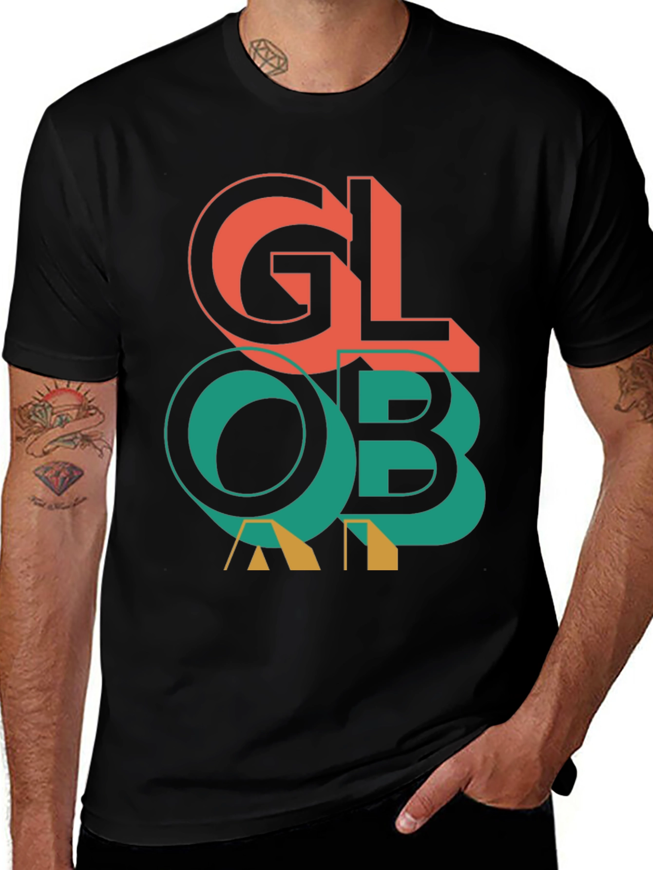 Variant 23 of Global Graphic Print Tee - Stylish Everyday Wear