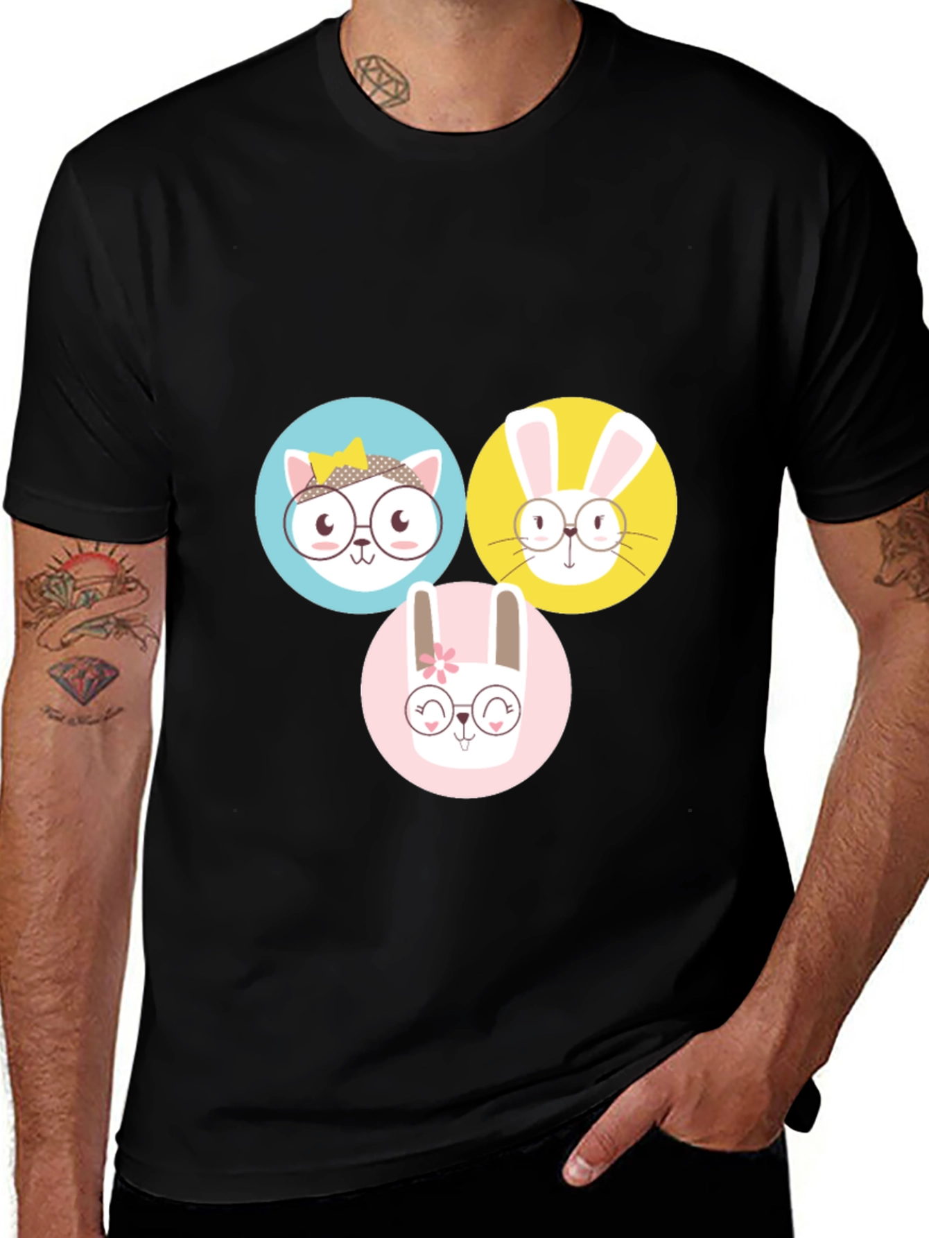 Variant 25 of Cute Cartoon Animals T-Shirt