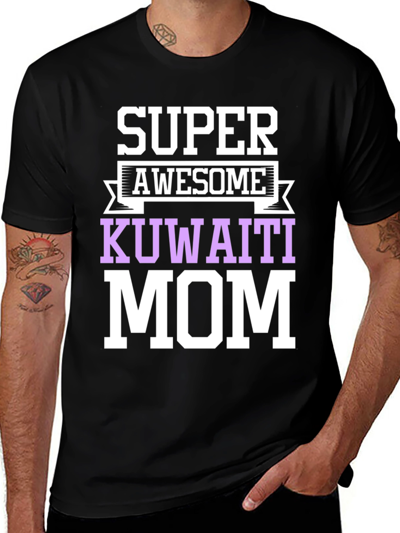 Super Awesome Kuwaiti Mom Graphic T-Shirt