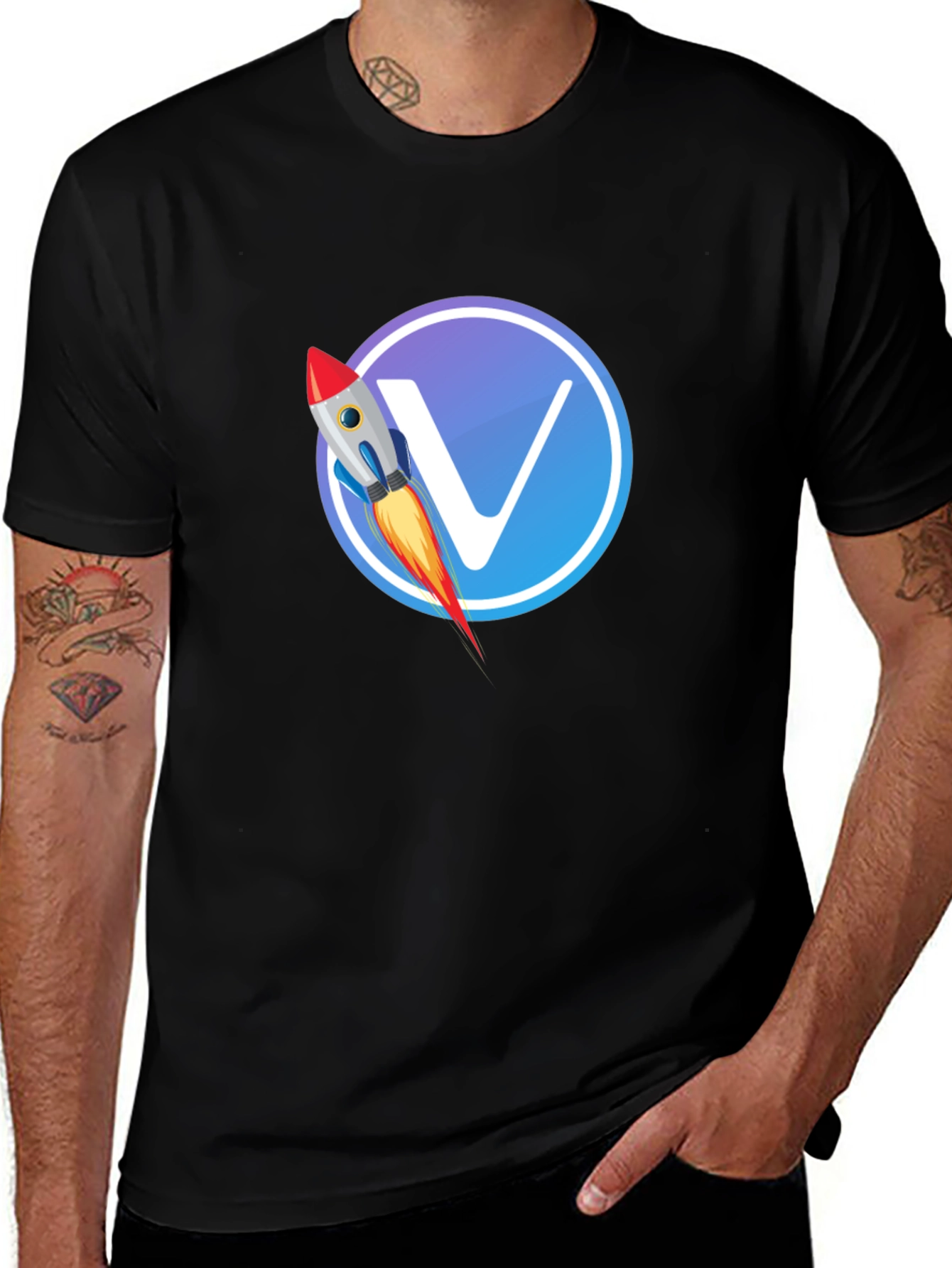 VeChain Rocket T-Shirt - Crypto Enthusiast Tee