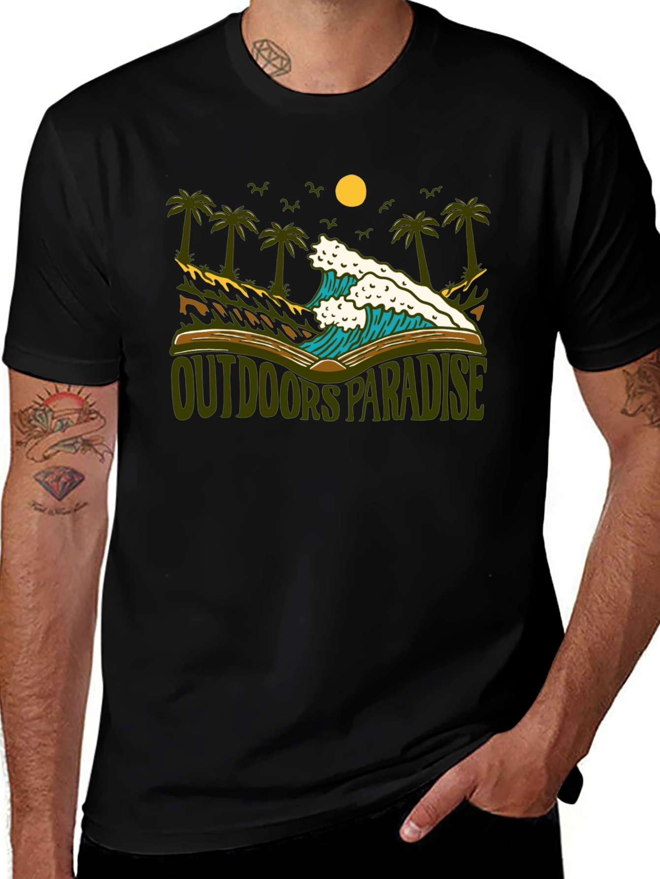 Variant 7 of Outdoors Paradise Graphic T-Shirt