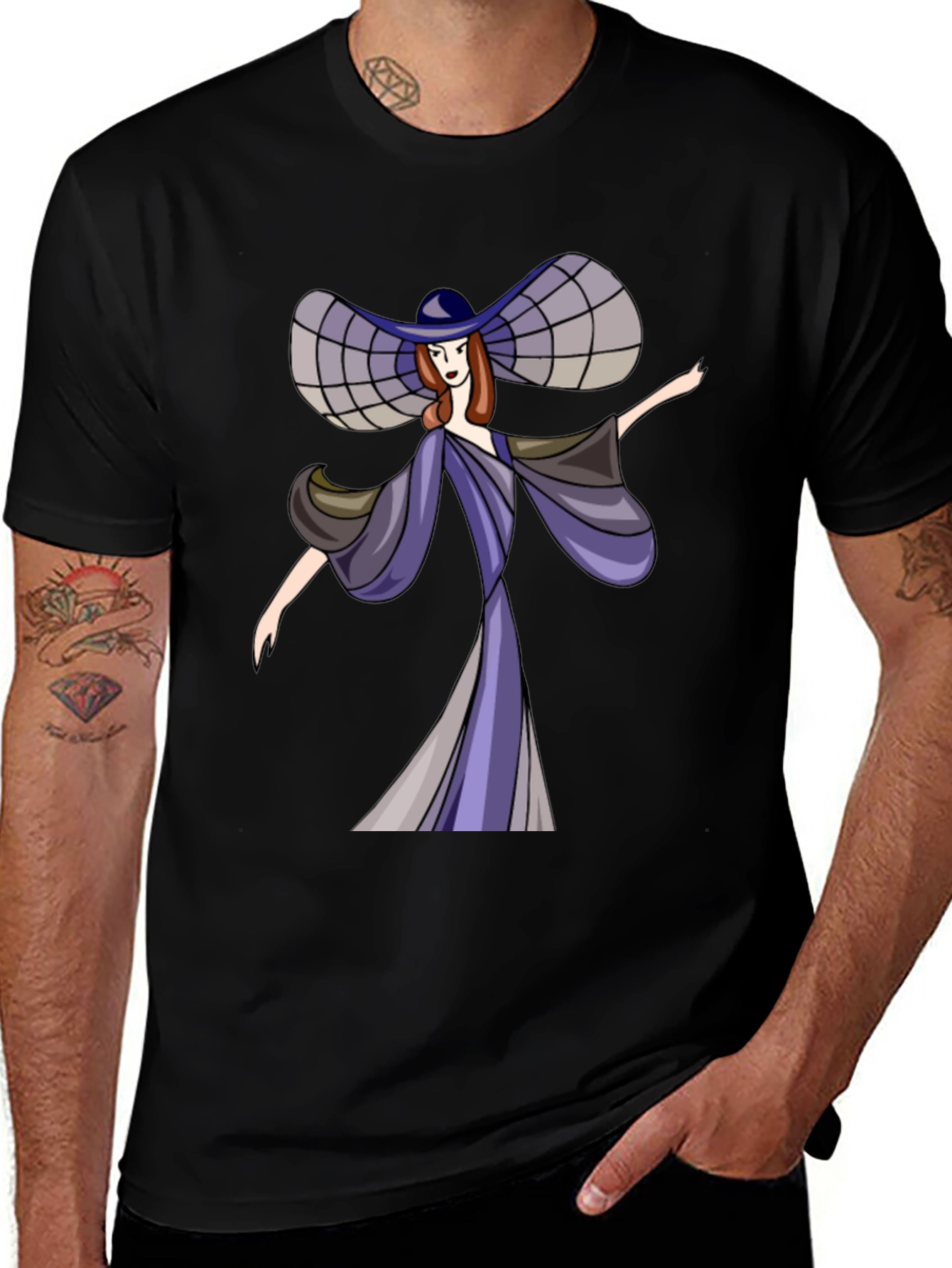 Variant 12 of Elegant Lady T-Shirt - Unique Graphic Tee