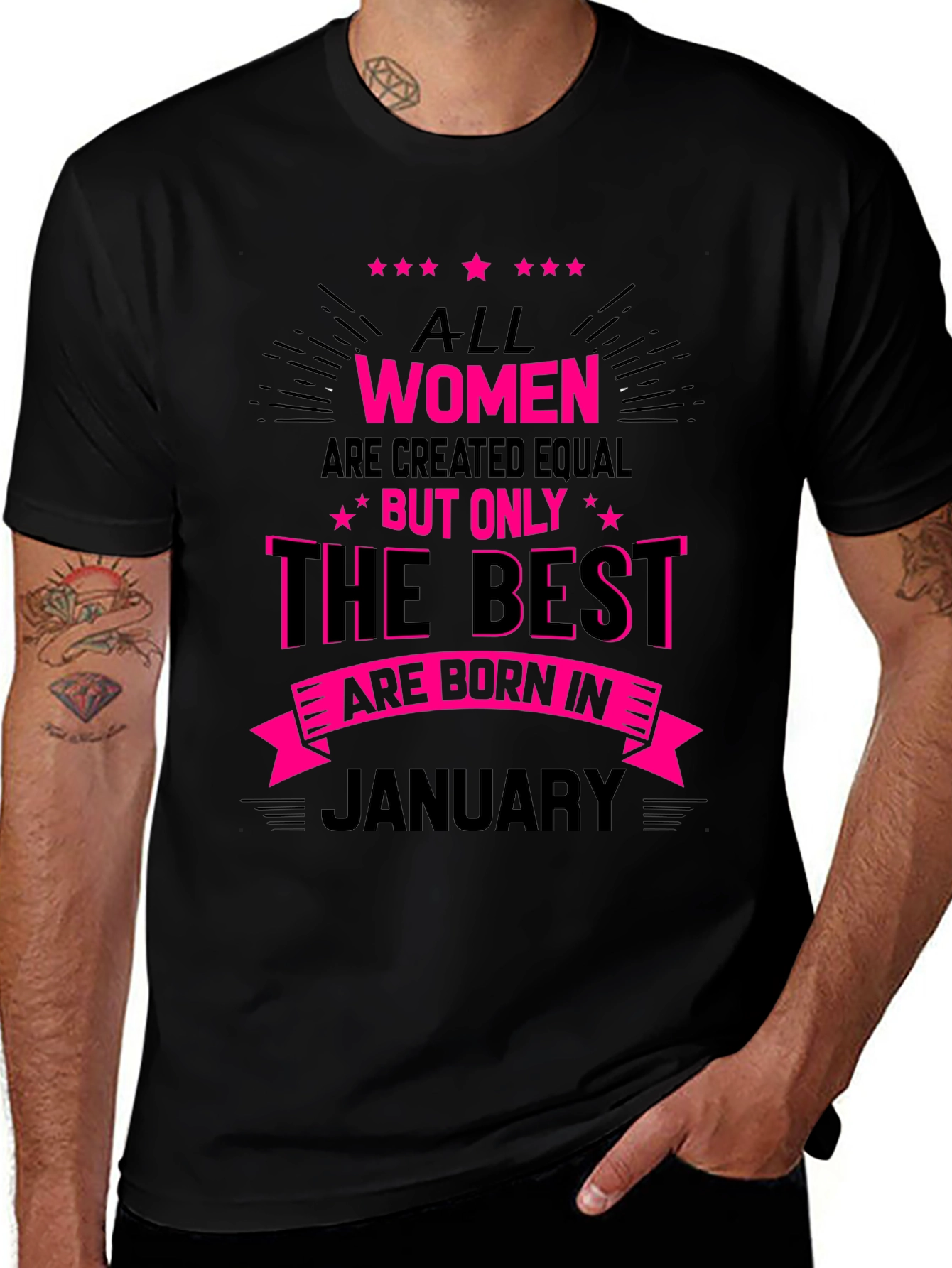 All Women Born in January T-Shirt