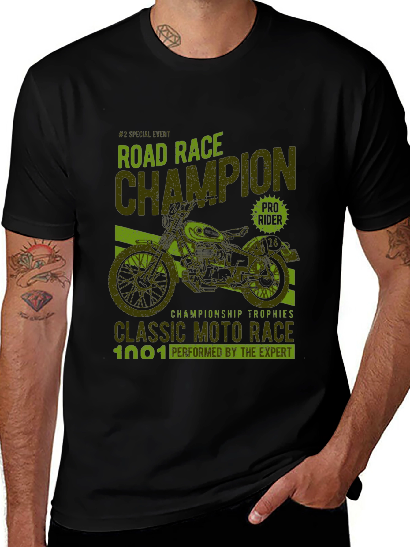 Variant 21 of Vintage Road Race Champion Graphic Tee