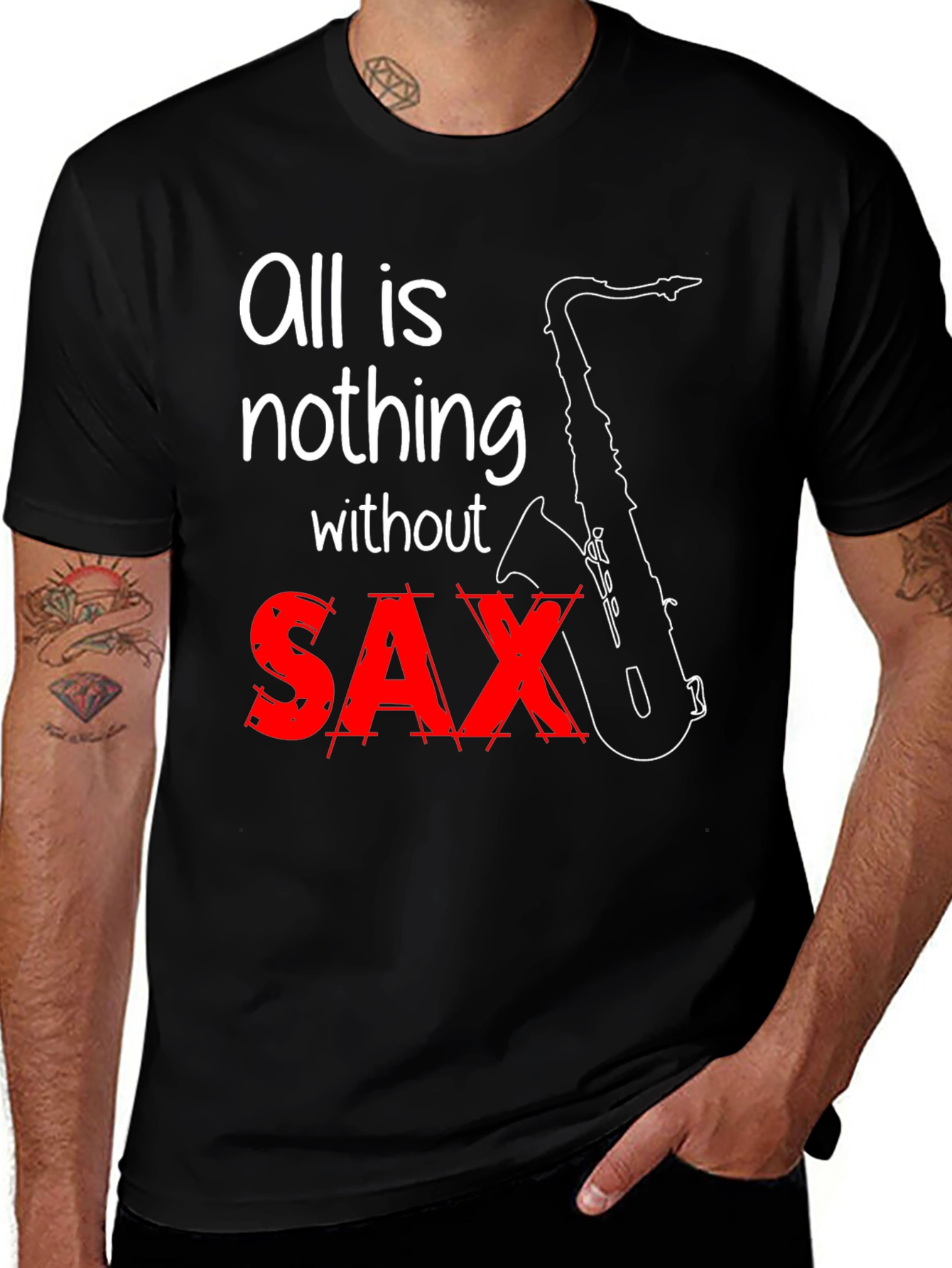 Variant 22 of All is Nothing Without Sax T-Shirt