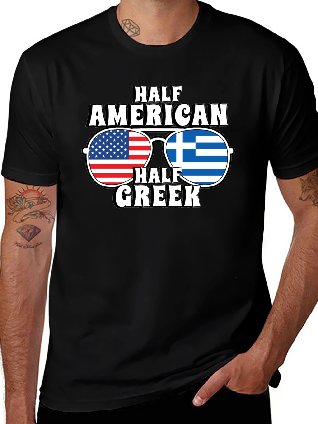 Half American Half Greek T-Shirt