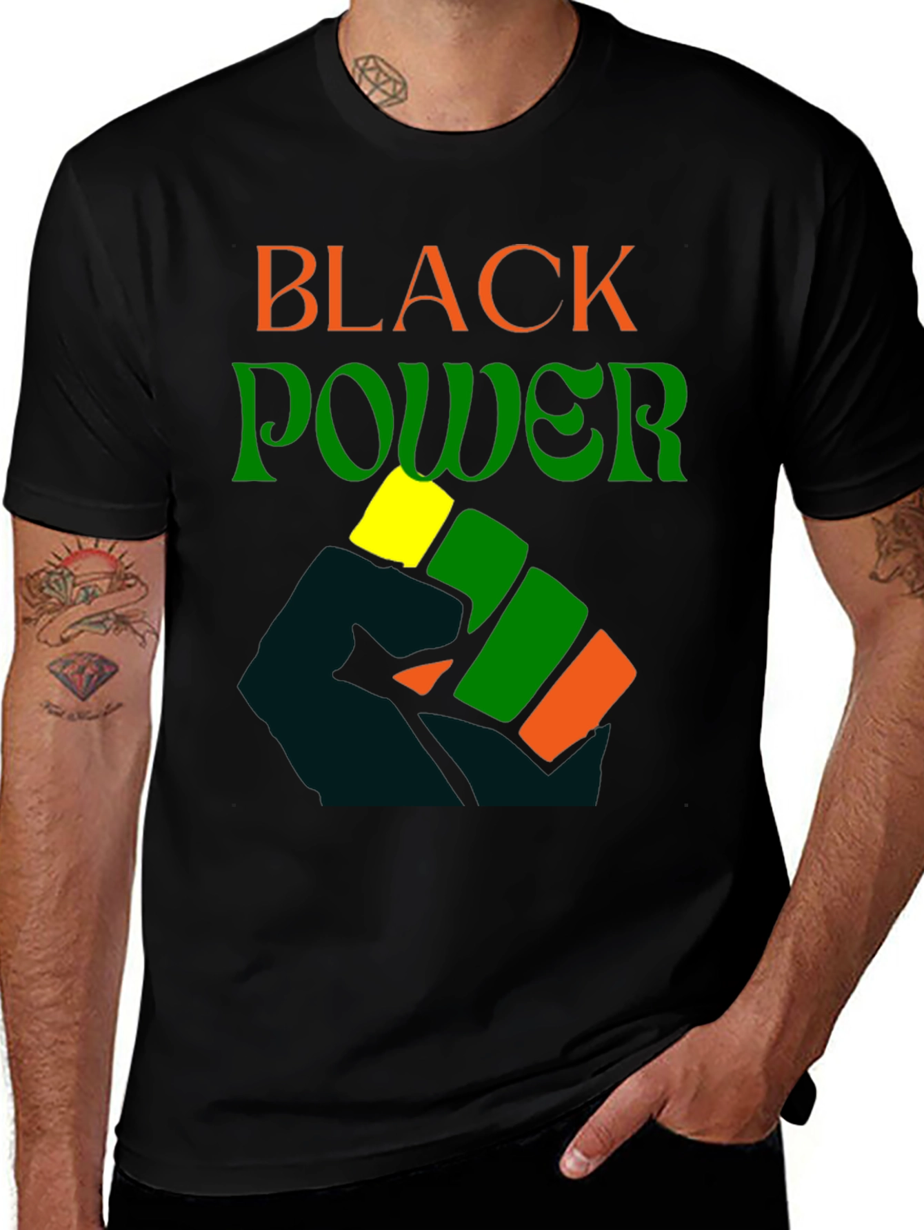 Black Power Fist T-Shirt -  Equality Graphic Tee