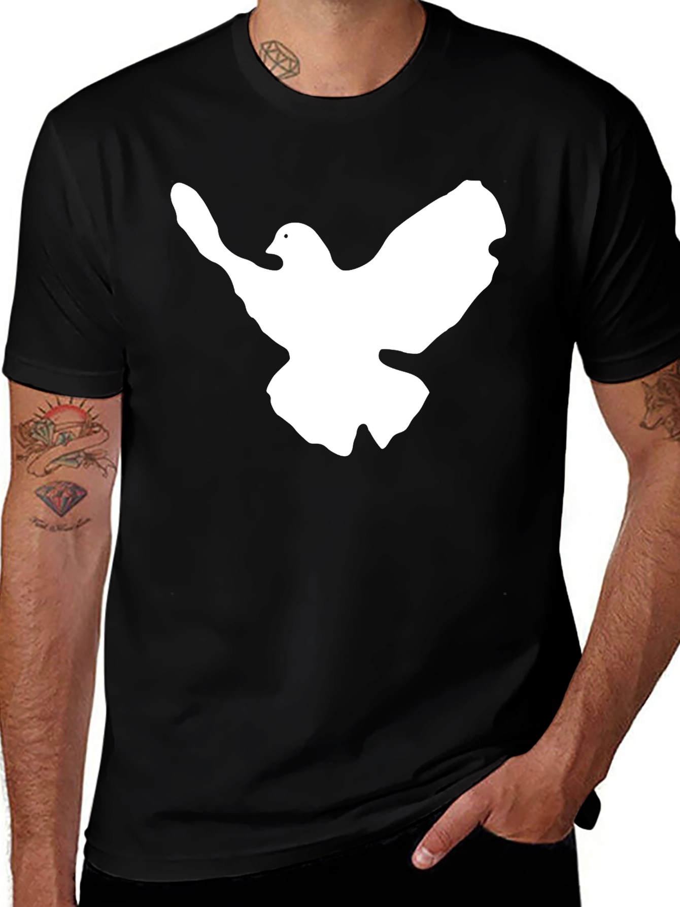 Variant 14 of Dove Graphic Print T-Shirt - Stylish Men's Apparel