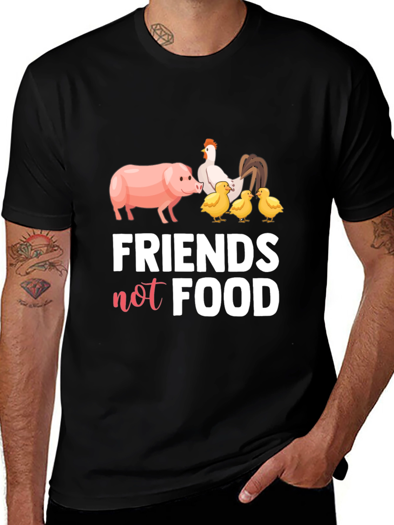 Variant 24 of Friends Not Food Vegan T-Shirt