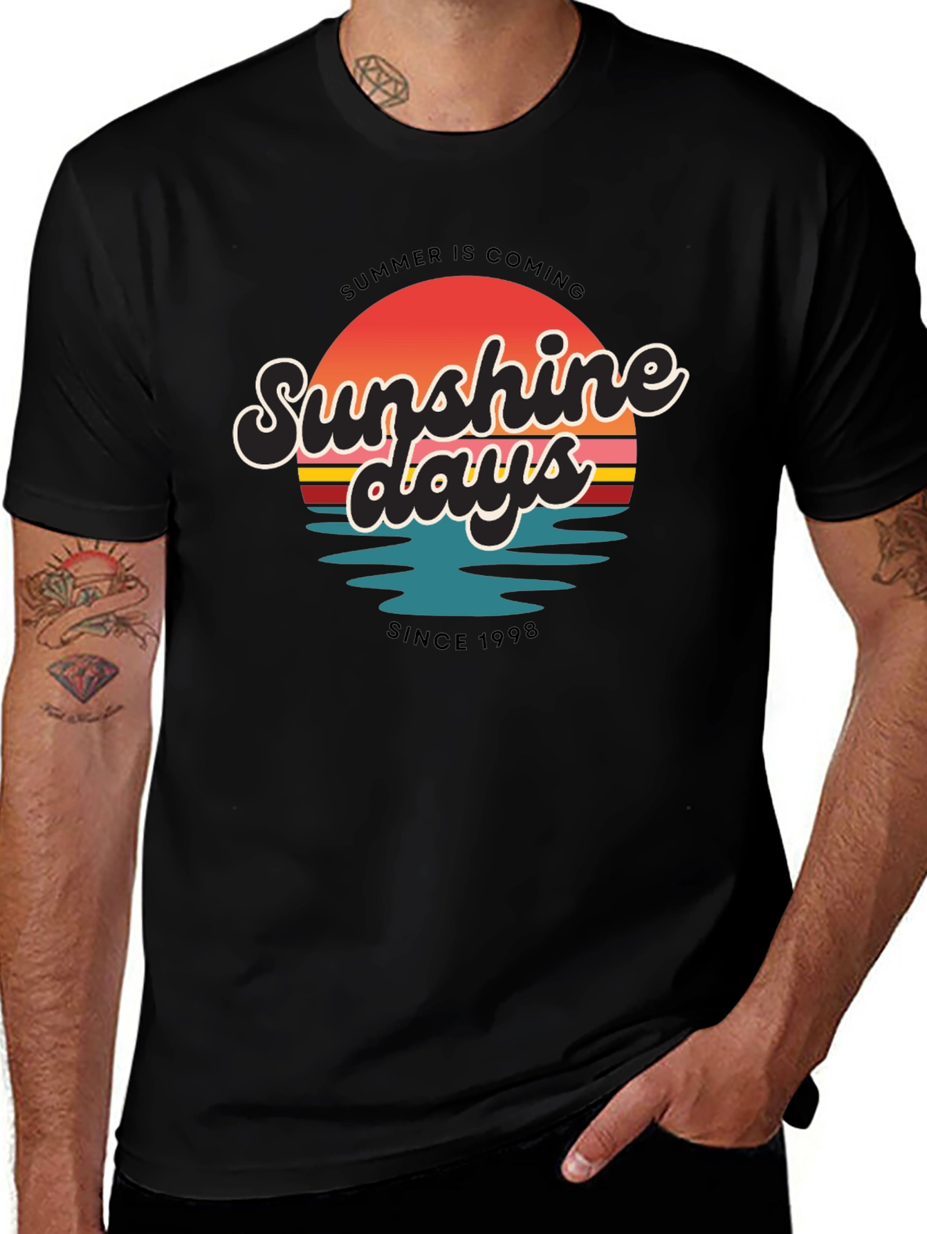 Variant 2 of Sunshine Days T-Shirt - Summer Vibes