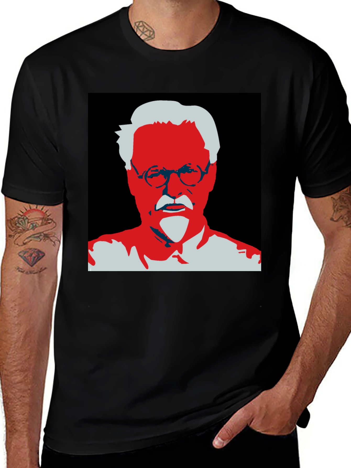 Variant 17 of Colonel Sanders Graphic Tee - Cool Vintage Style