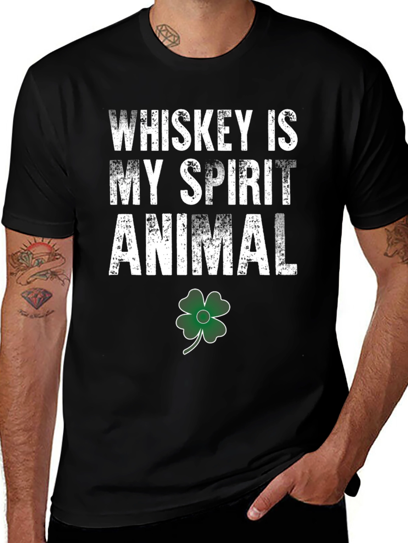 Whiskey Is My Spirit Animal St. Patrick's Day T-Shirt