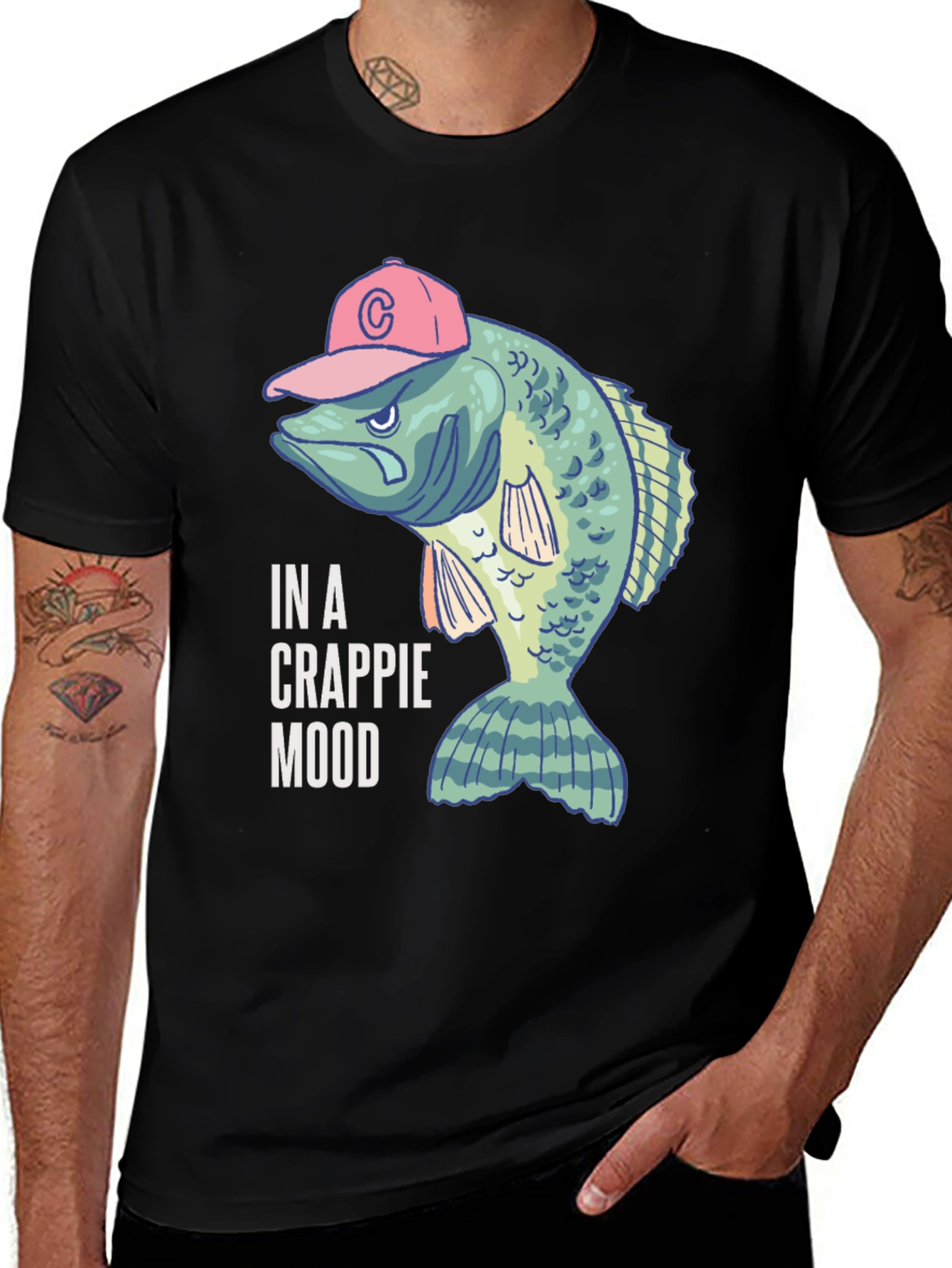 Variant 22 of In a Crappie Mood Fishing T-Shirt