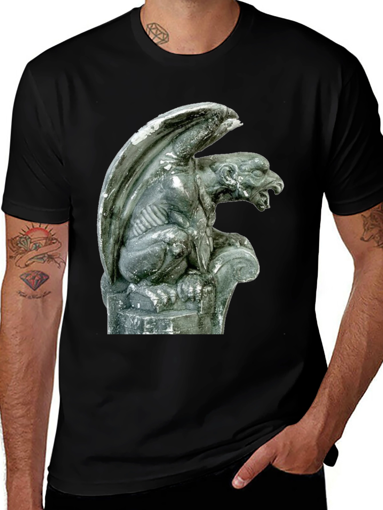 Gargoyle Graphic Black T-Shirt
