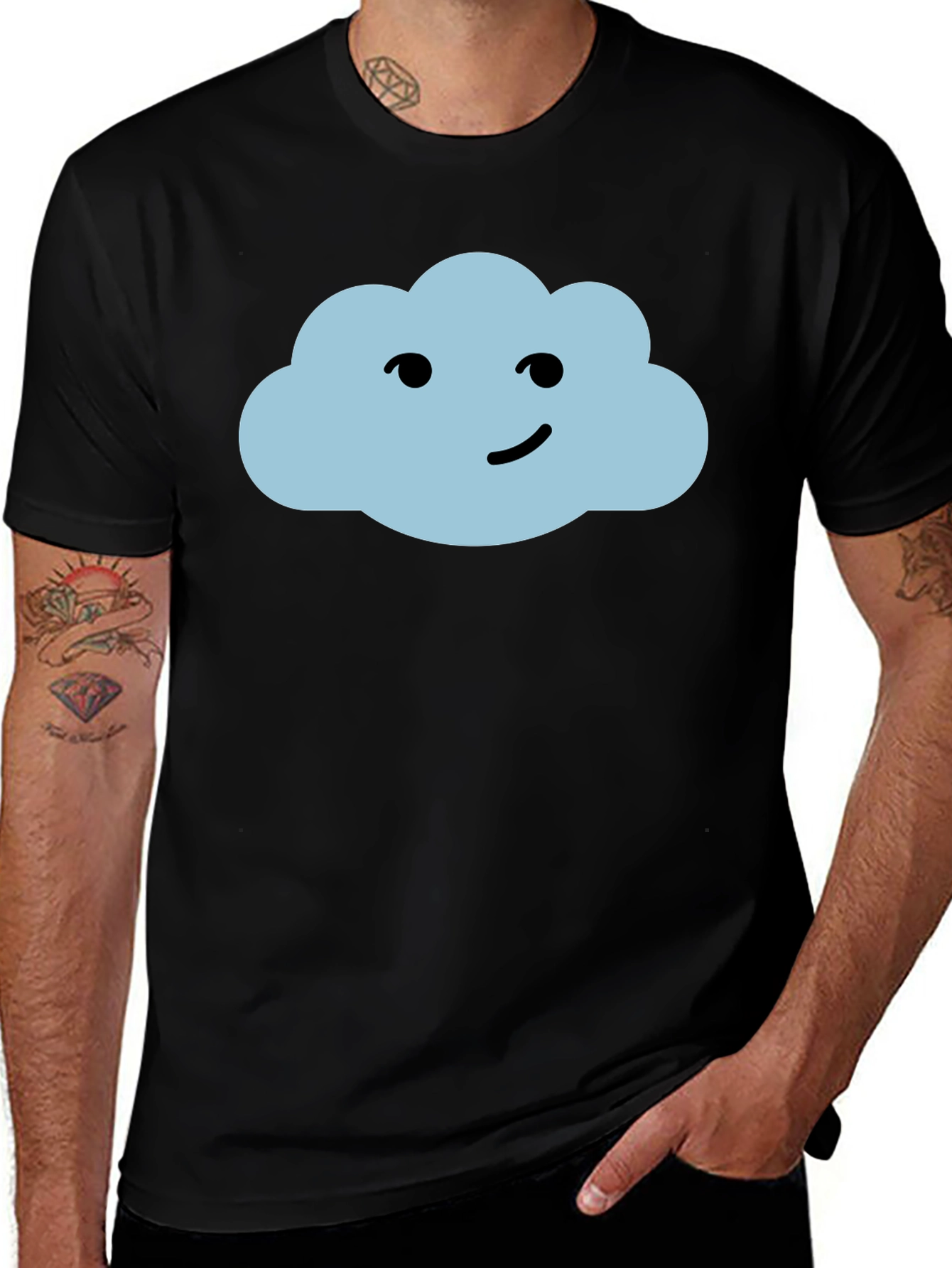 Variant 29 of Cute Cloud Graphic T-Shirt - Soft Cotton Tee