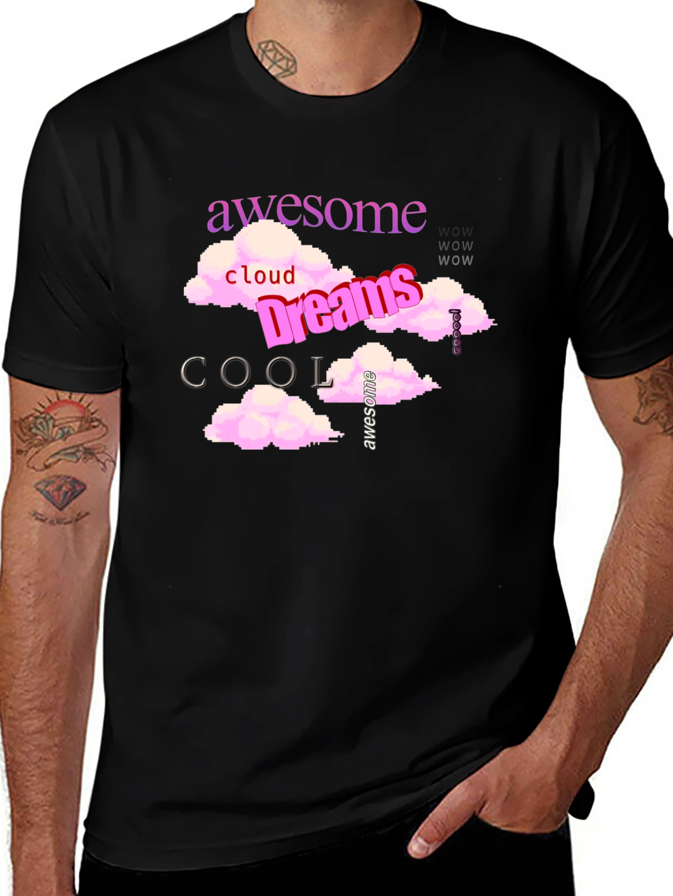 Variant 9 of Awesome Cloud Dreams Graphic Tee