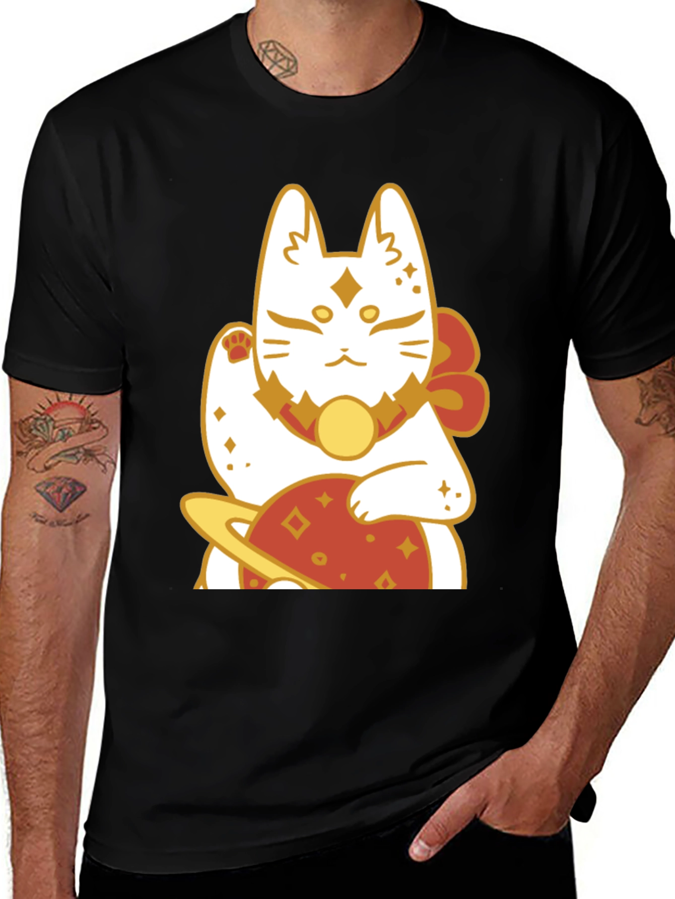 Variant 15 of Lucky Cat Planet Graphic Tee