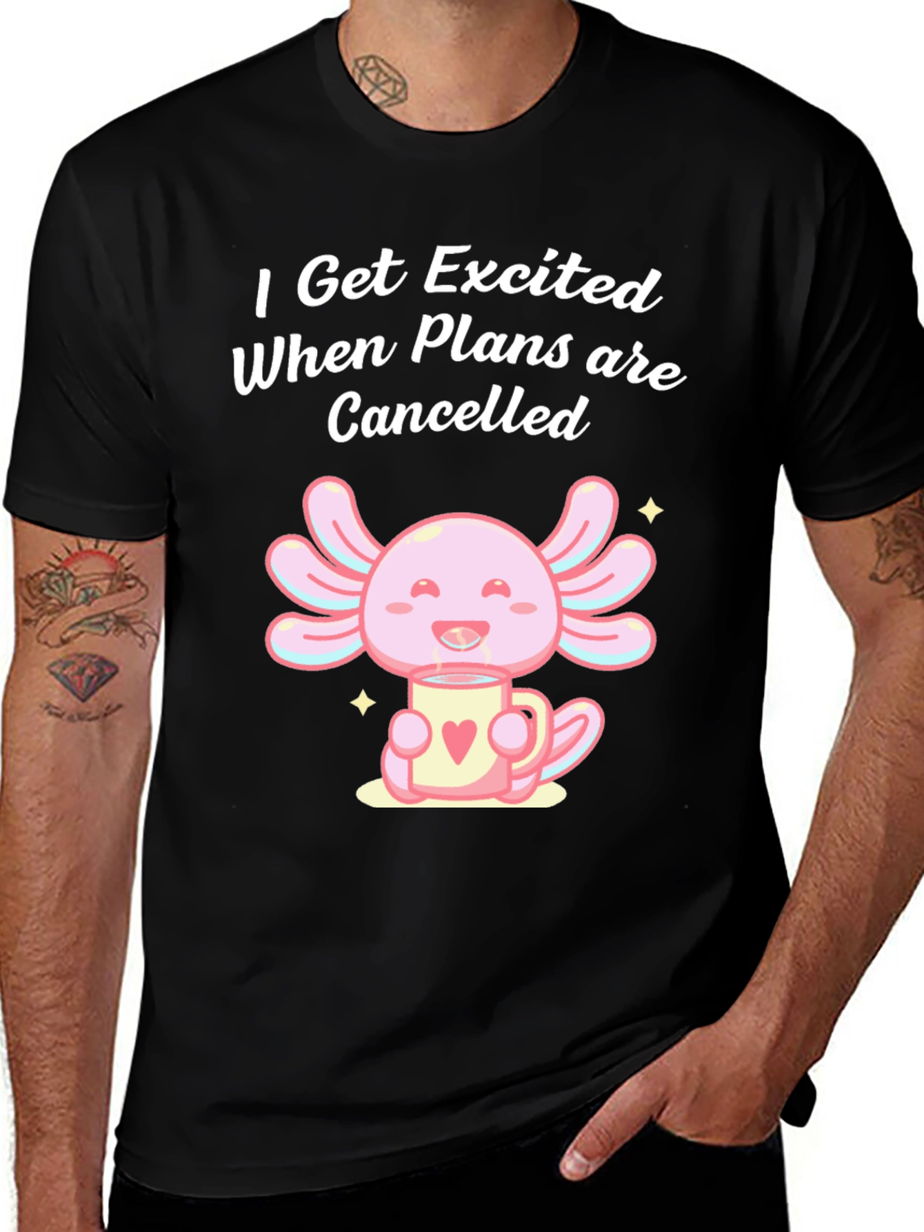 Variant 7 of Excited When Plans Cancelled T-Shirt