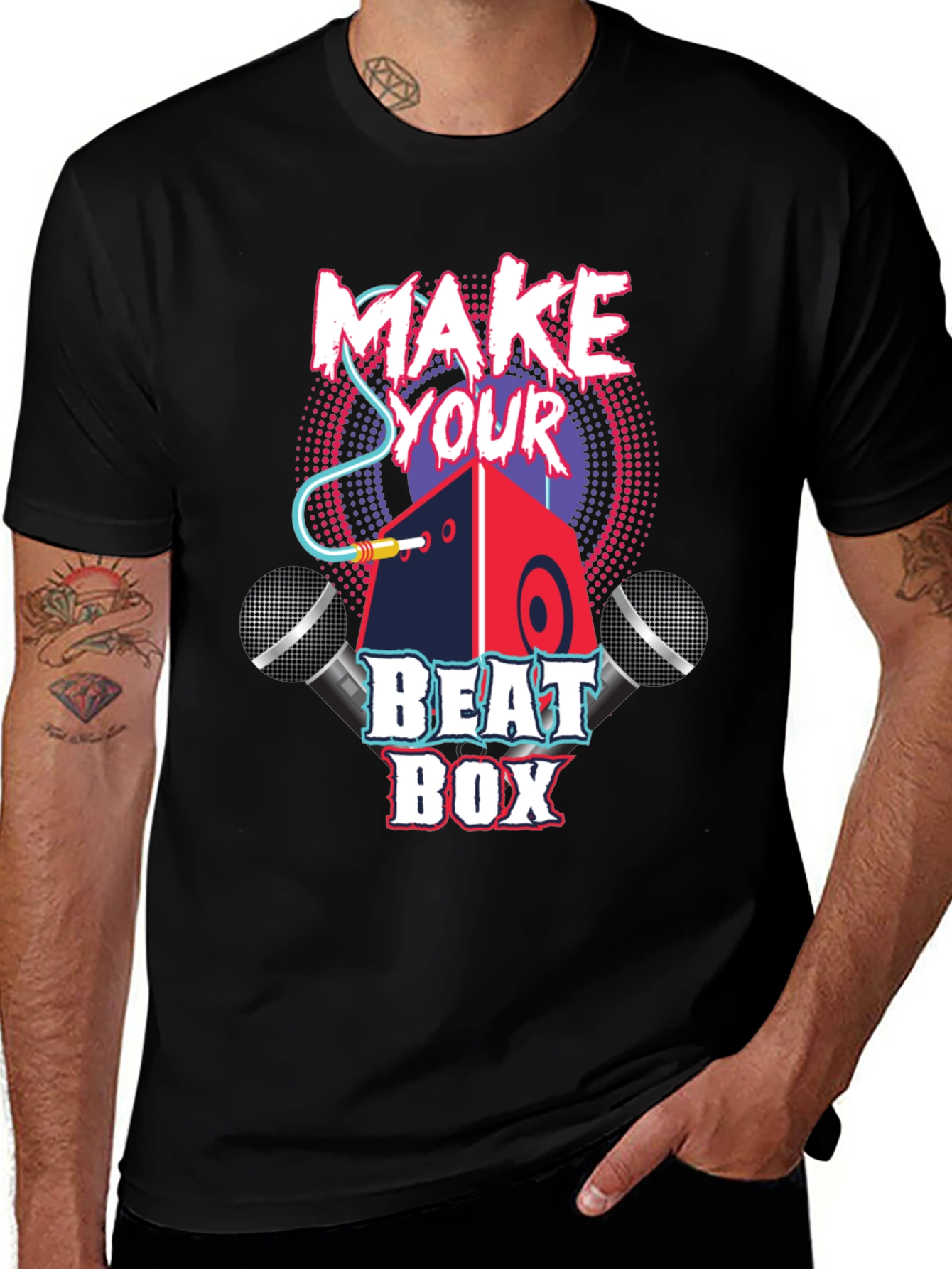 Variant 11 of Make Your Beat Box T-Shirt - Music Lover Tee