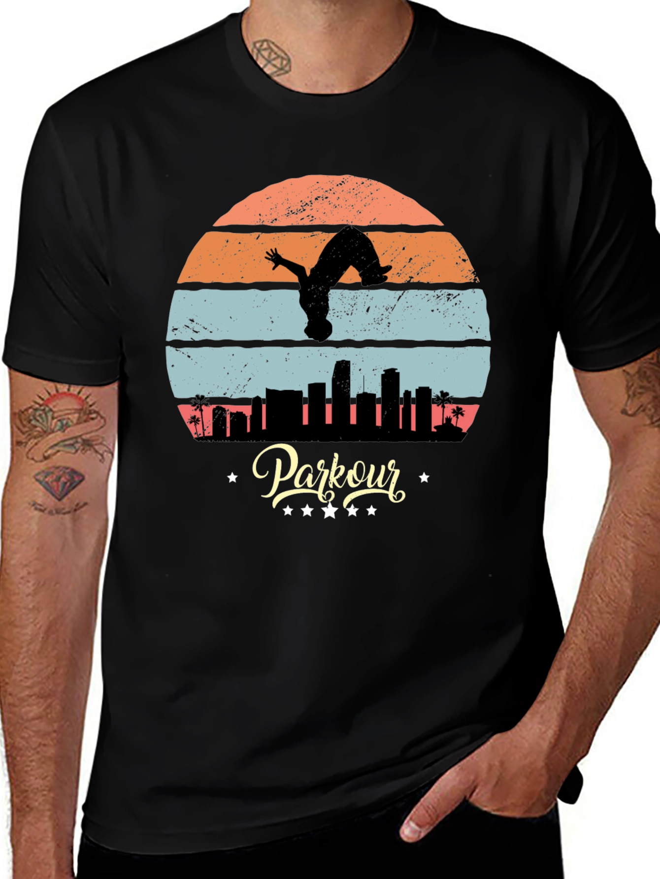 Variant 19 of Parkour Sunset T-Shirt - Urban Athlete