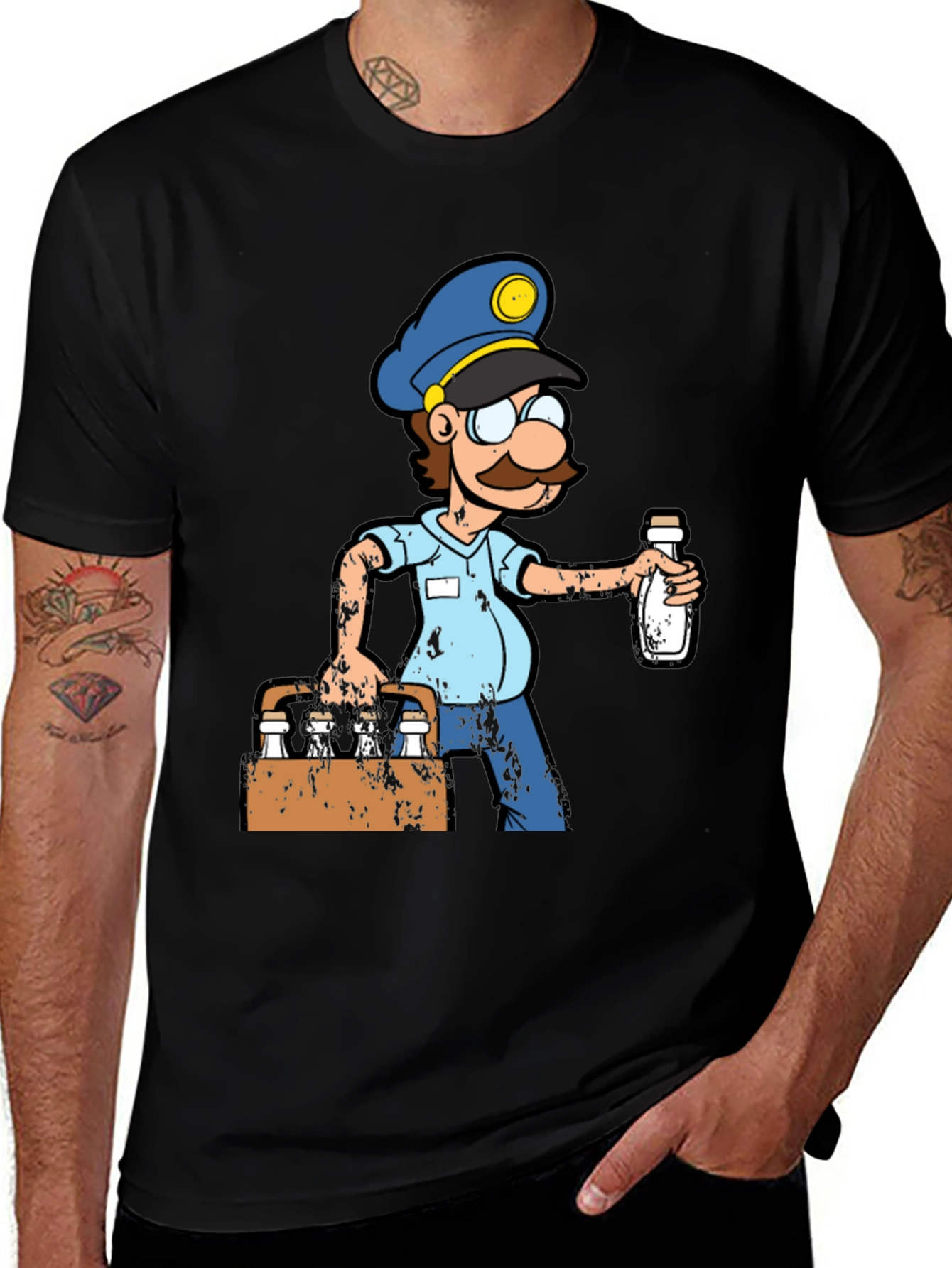 Variant 25 of Cartoon Milkman T-Shirt