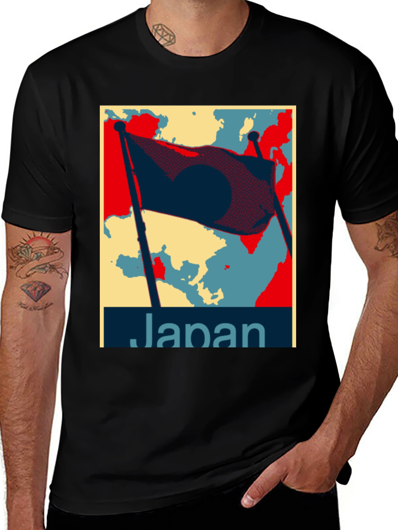 Variant 22 of Japan Flag Graphic Tee - Stylish Unisex T-Shirt