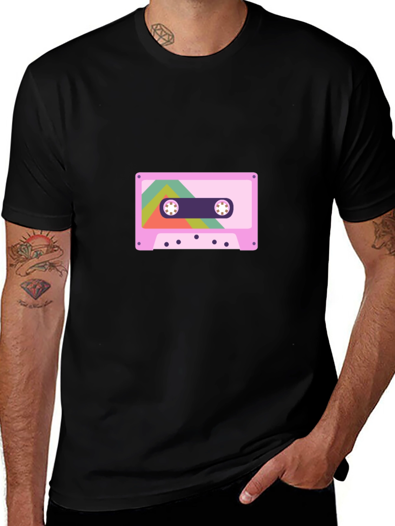 Variant 25 of Retro Cassette Tape Graphic Tee - Vintage Style
