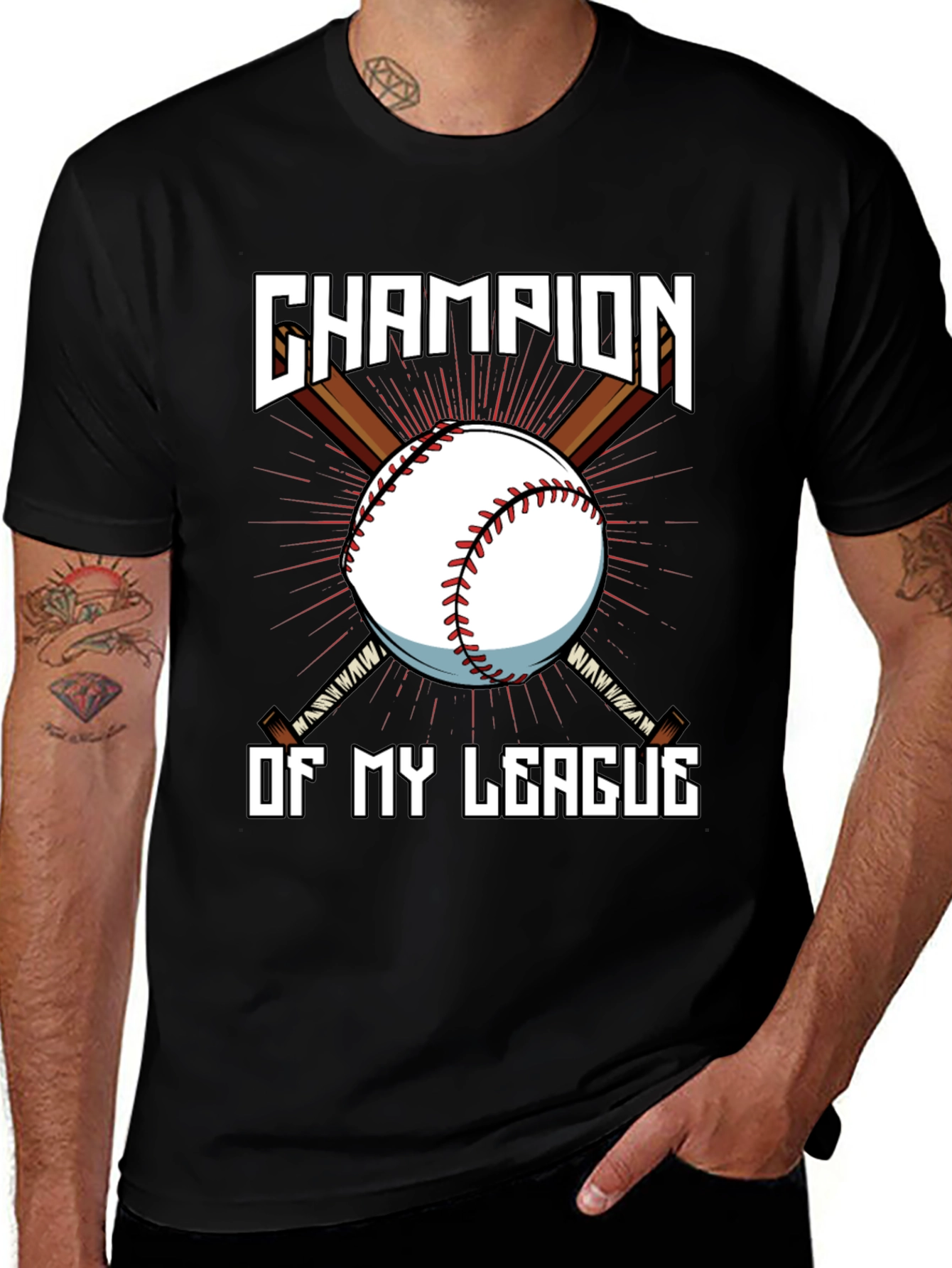 Variant 12 of Champion of My League Baseball T-Shirt