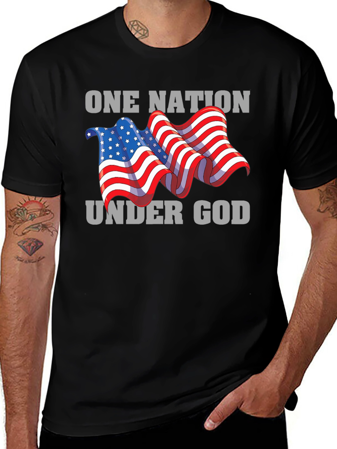 One Nation Under God Patriotic T-Shirt