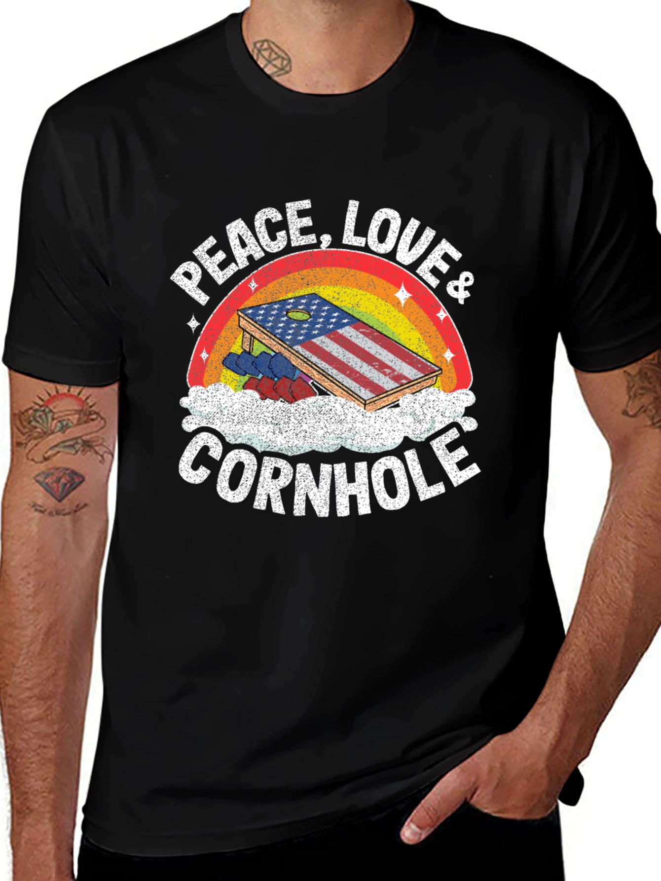 Peace Love Cornhole T-Shirt
