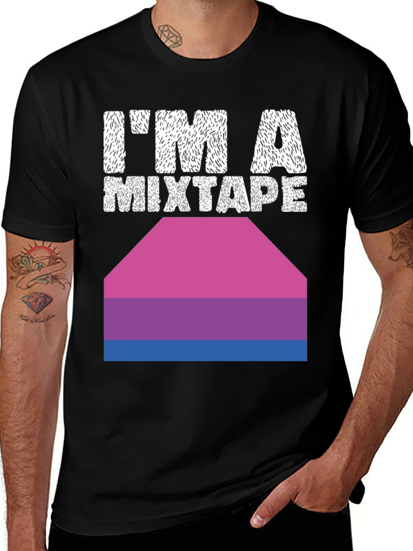 I'm A Mixtape Bi Pride T-Shirt