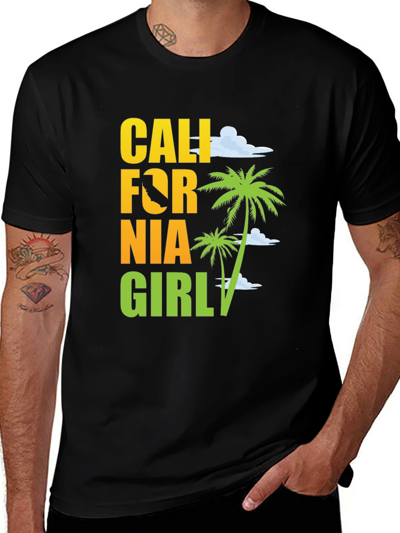 California Girl Graphic Tee - Beach Vibes T-Shirt