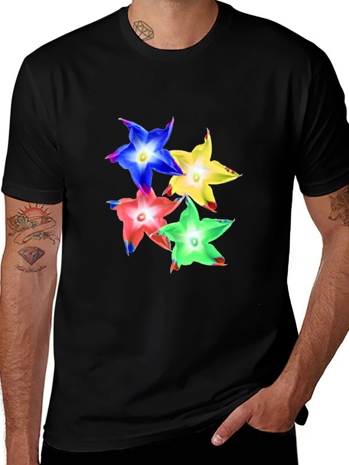 Variant 2 of Colorful Flower T-Shirt